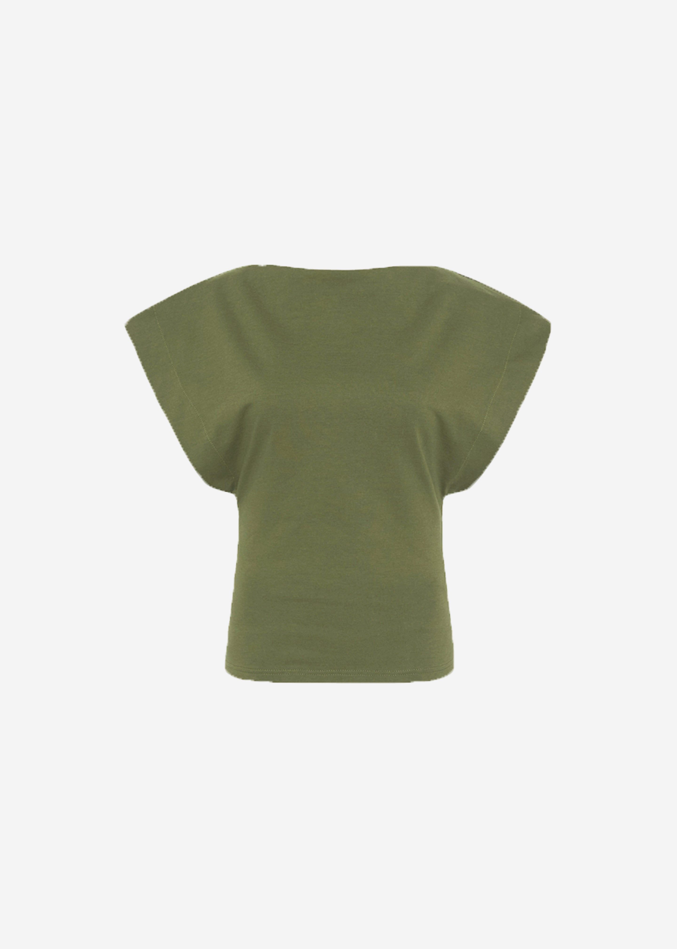 Matteau Boat Neck Tee - Khaki sold by Frankie Shop product image thumbnail 6
