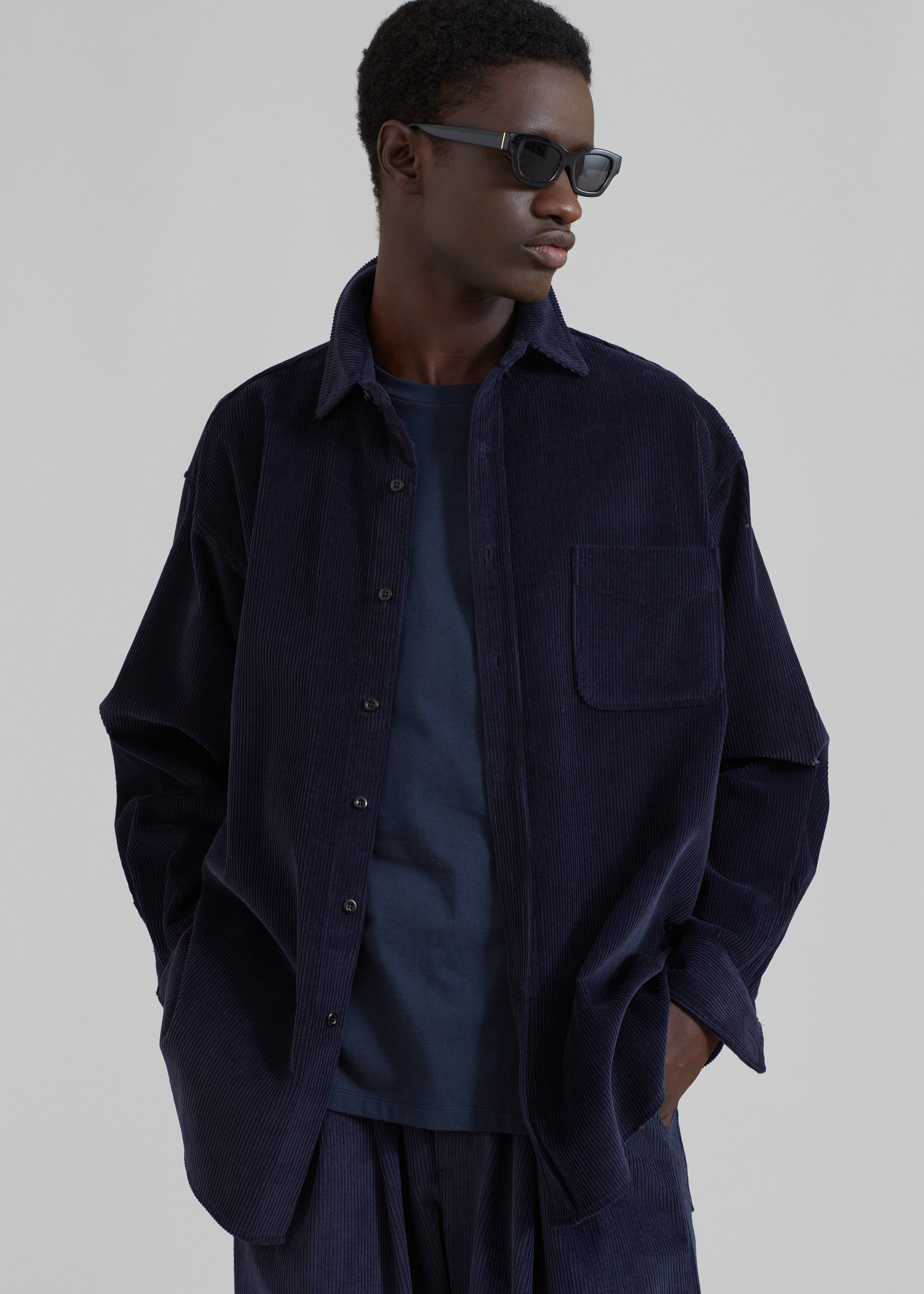 Camden Corduroy Shirt - Navy sold by Frankie Shop product image thumbnail 2