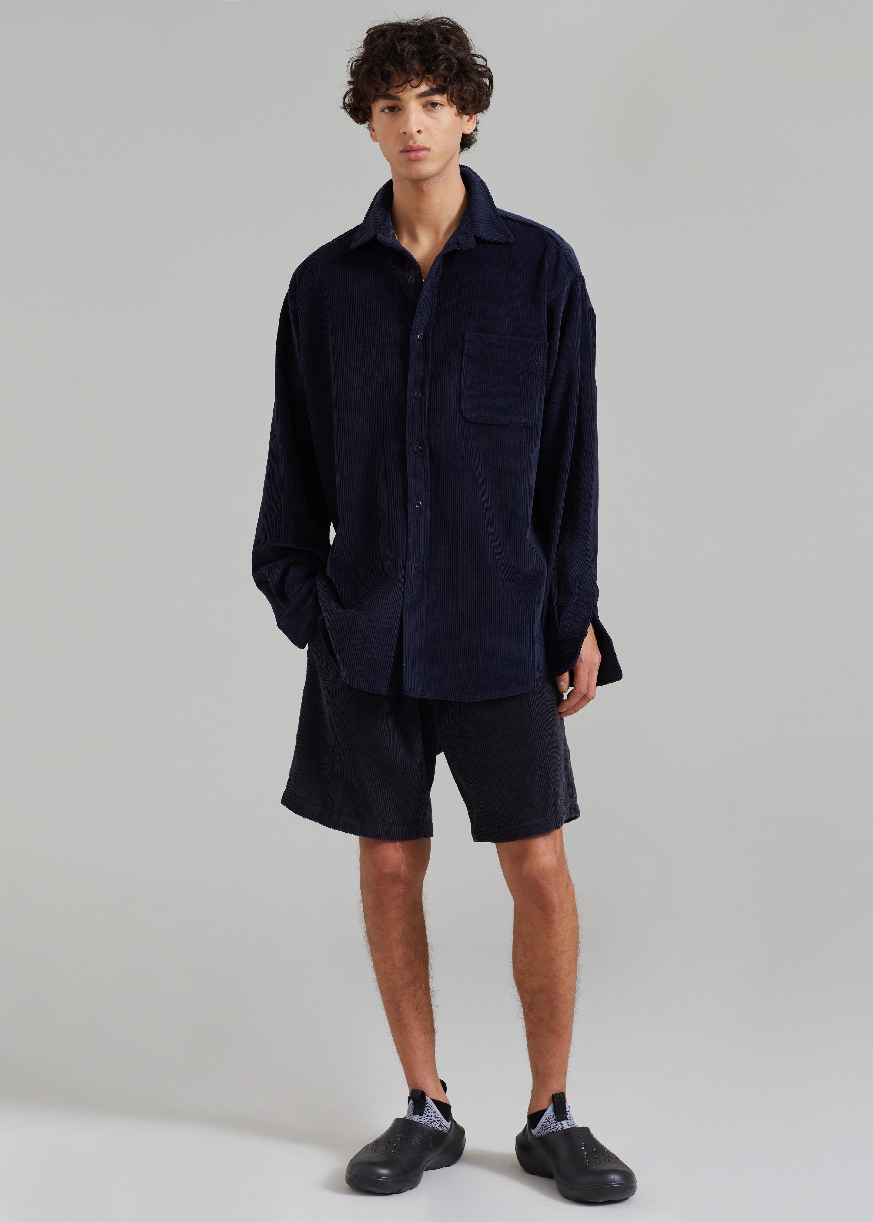 Camden Corduroy Shirt - Navy sold by Frankie Shop