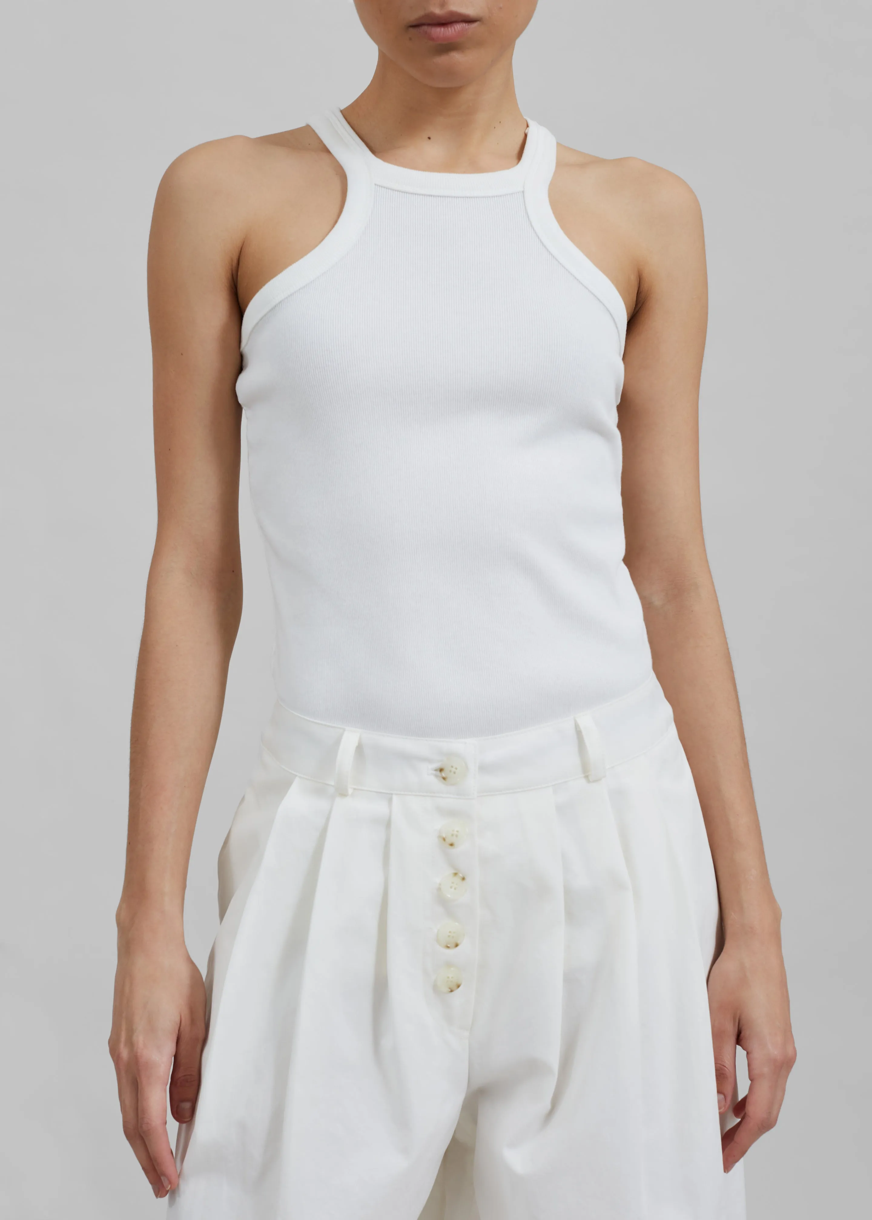 Omi Halter Tank Top - White sold by Frankie Shop product image thumbnail 4