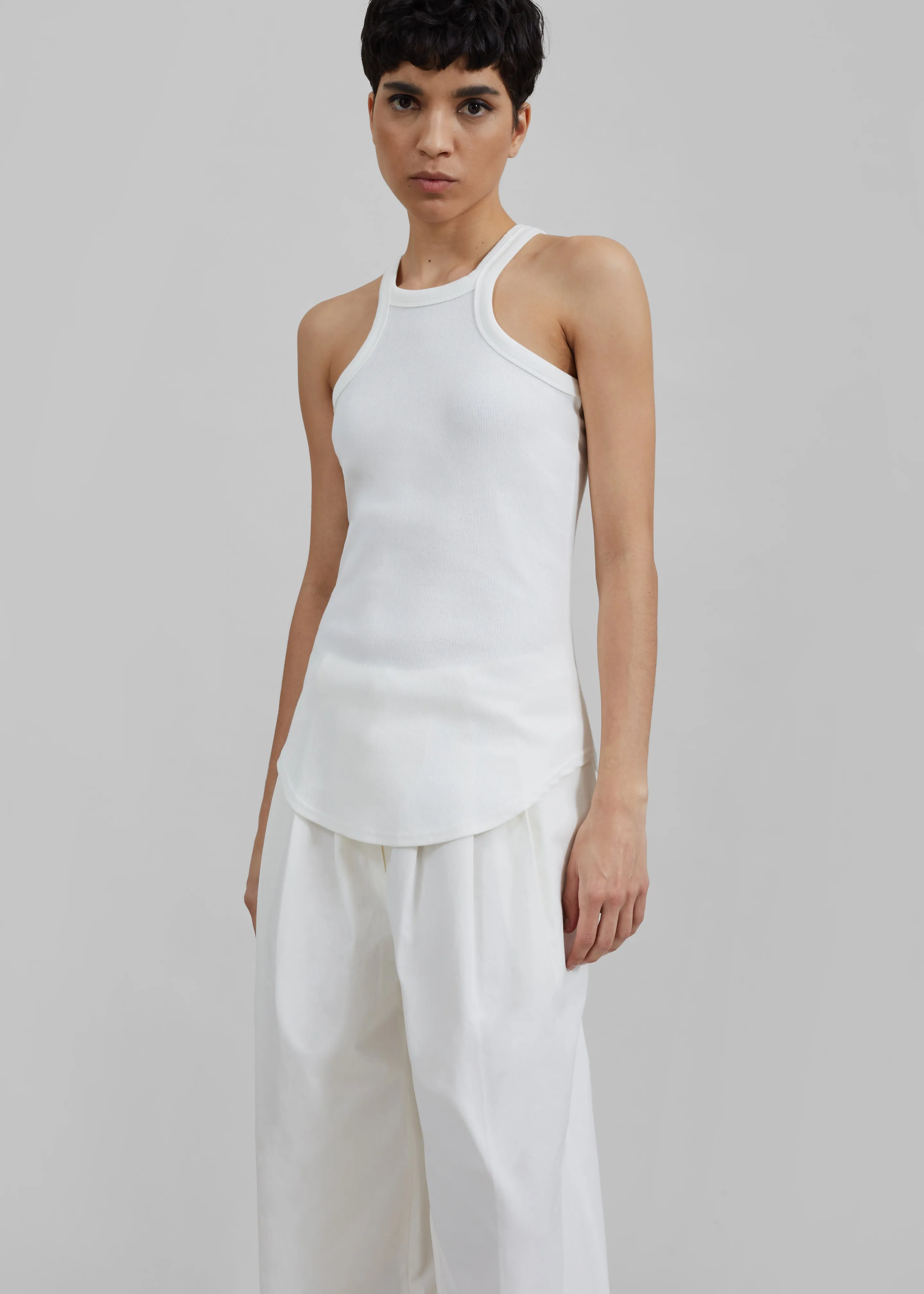 Omi Halter Tank Top - White sold by Frankie Shop product image thumbnail 2