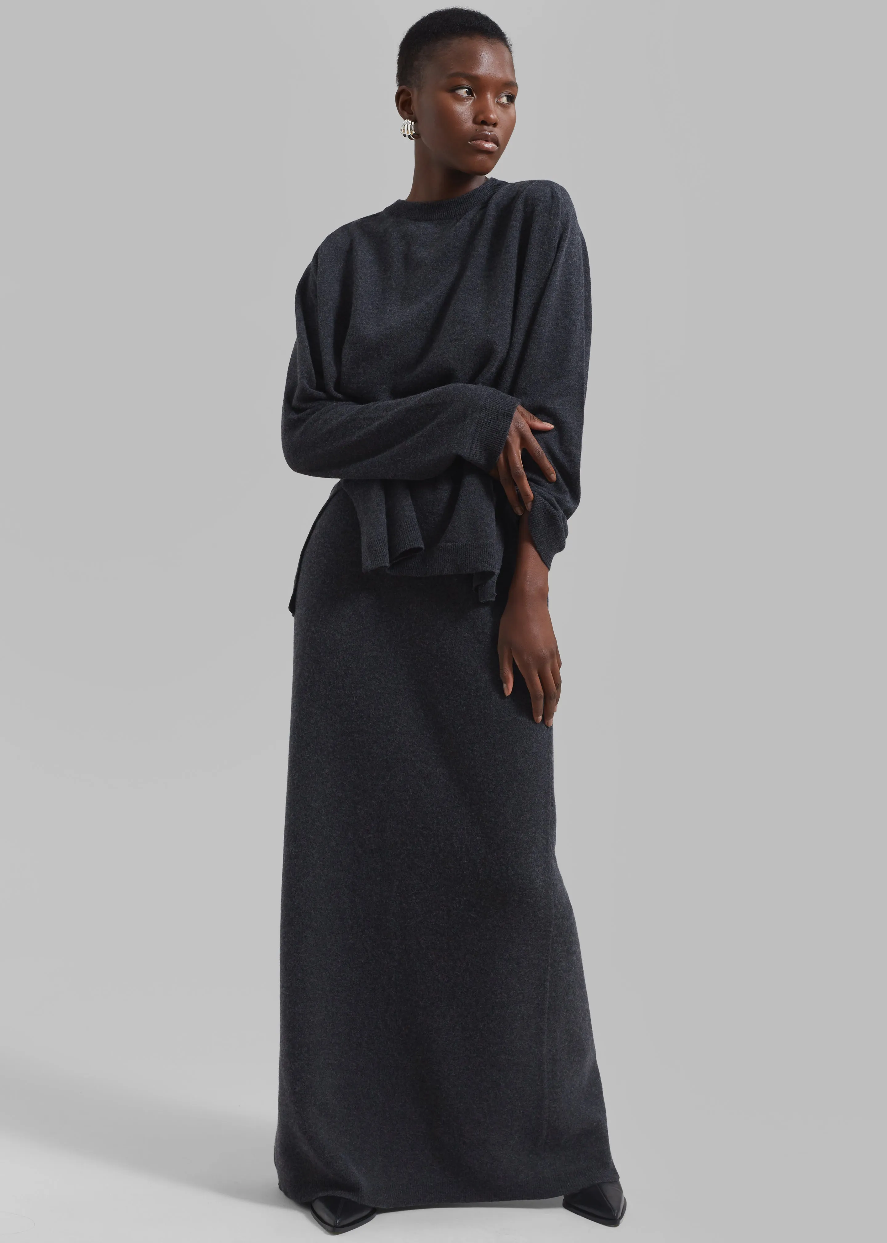 Bellamy Wool Sweater - Charcoal sold by Frankie Shop product image thumbnail 3