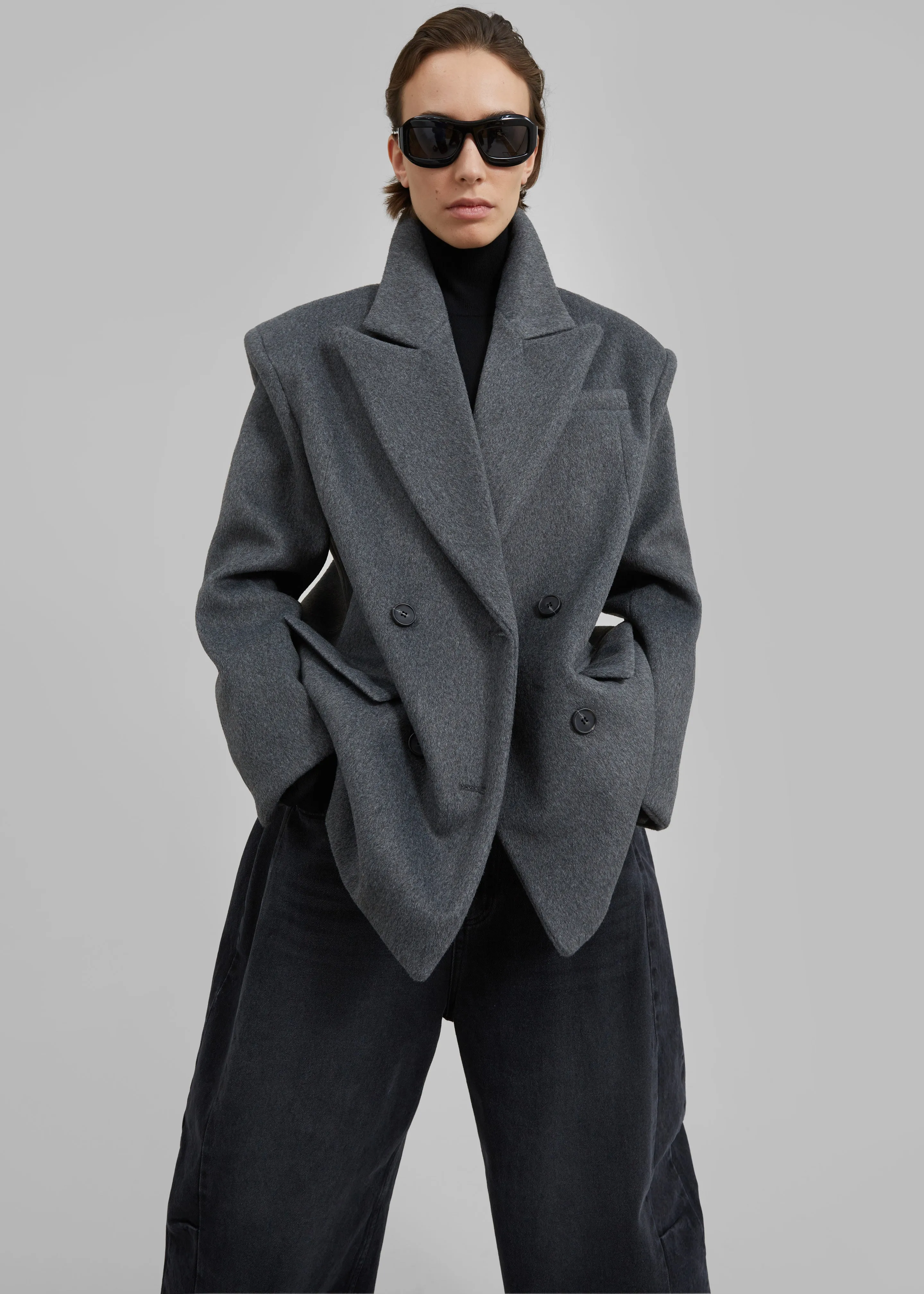 Celia Blazer - Grey sold by Frankie Shop product image thumbnail 2