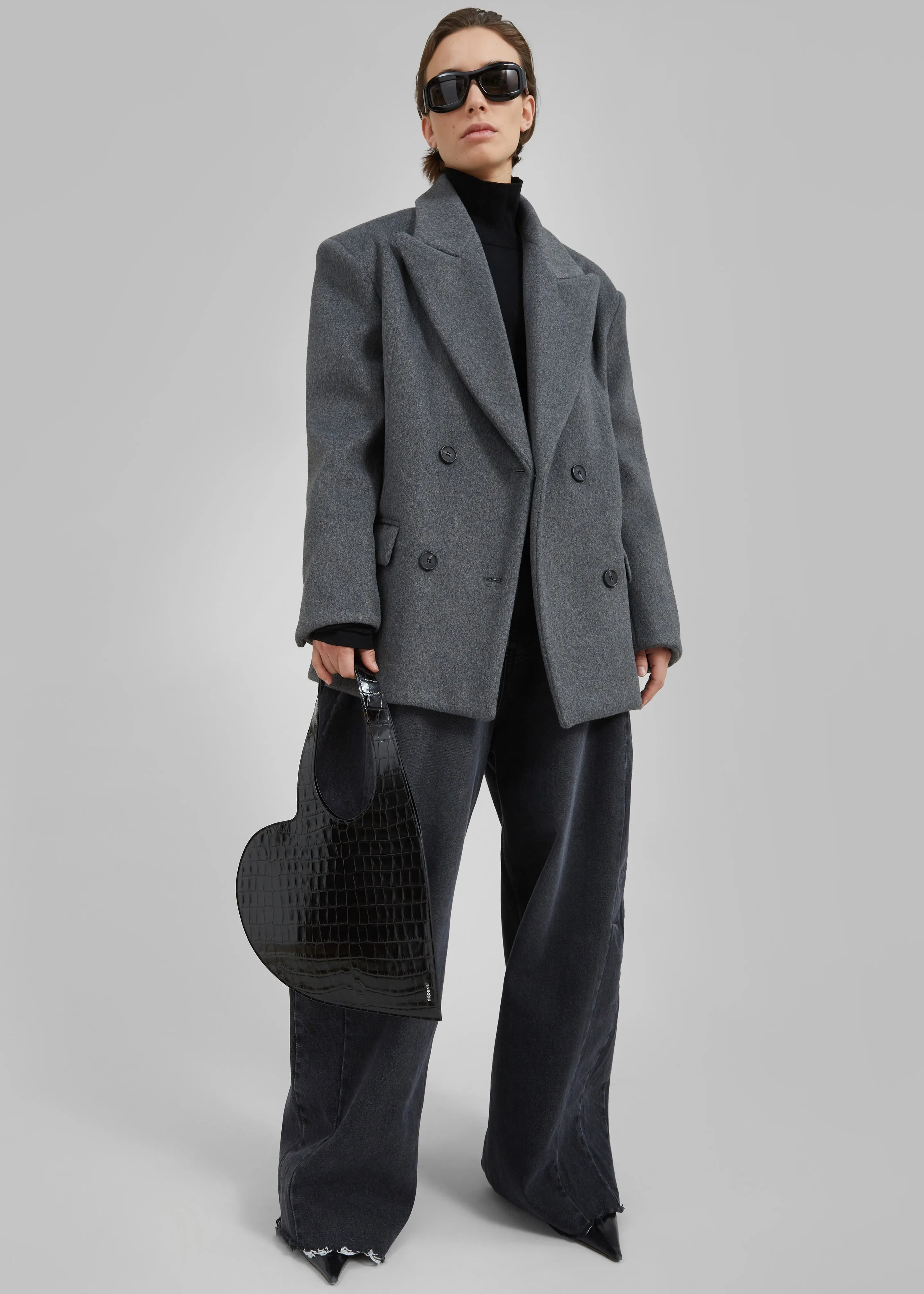 Celia Blazer - Grey sold by Frankie Shop product image thumbnail 3
