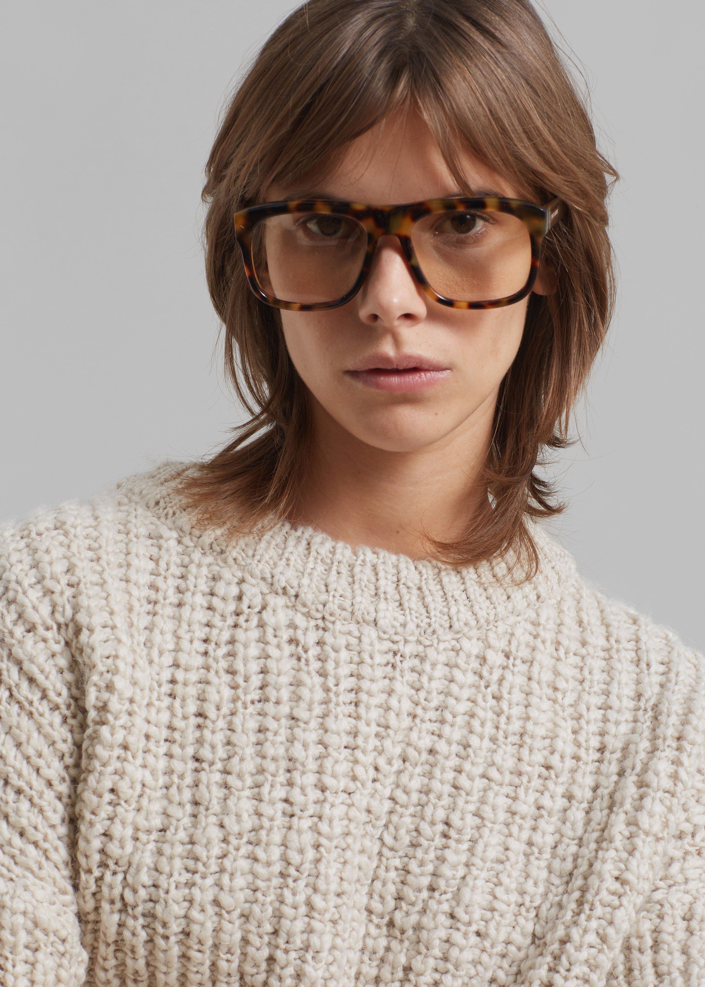 Amomento Round Neck Pullover - Beige sold by Frankie Shop product image thumbnail 4
