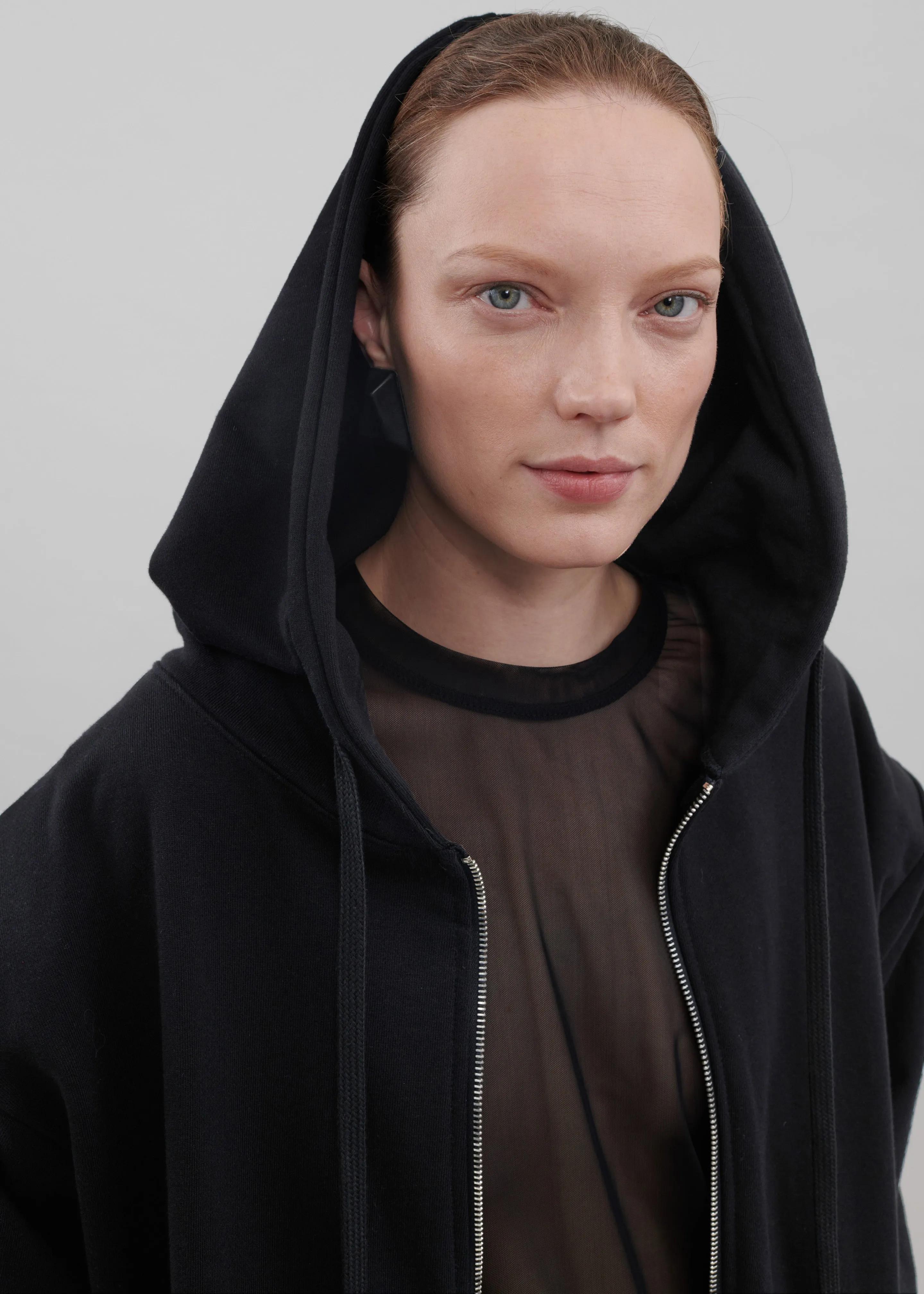 Nami Zip Up Hoodie - Black sold by Frankie Shop product image thumbnail 5