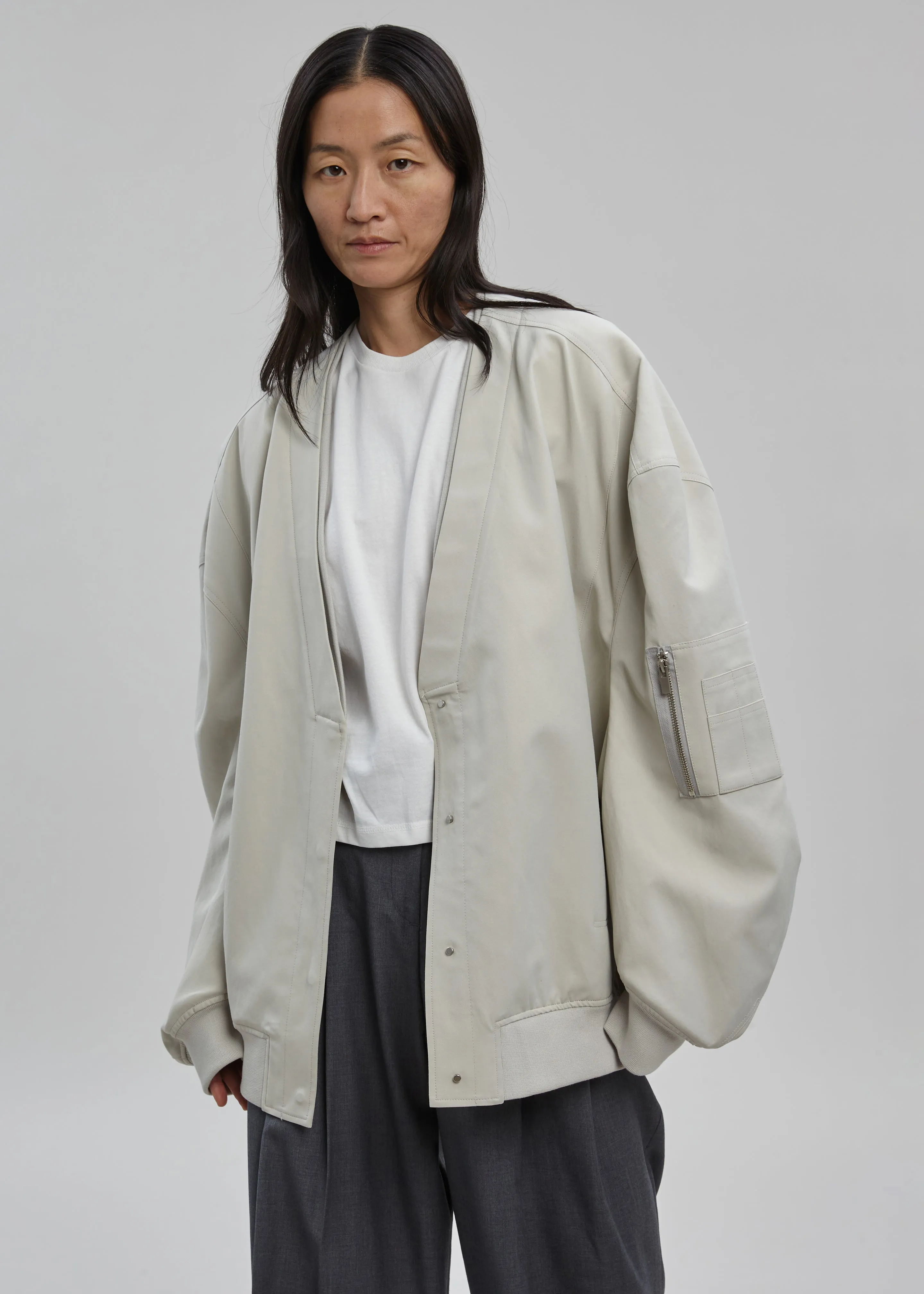 Kanna V-Neck Jacket - Pale Khaki sold by Frankie Shop product image thumbnail 5