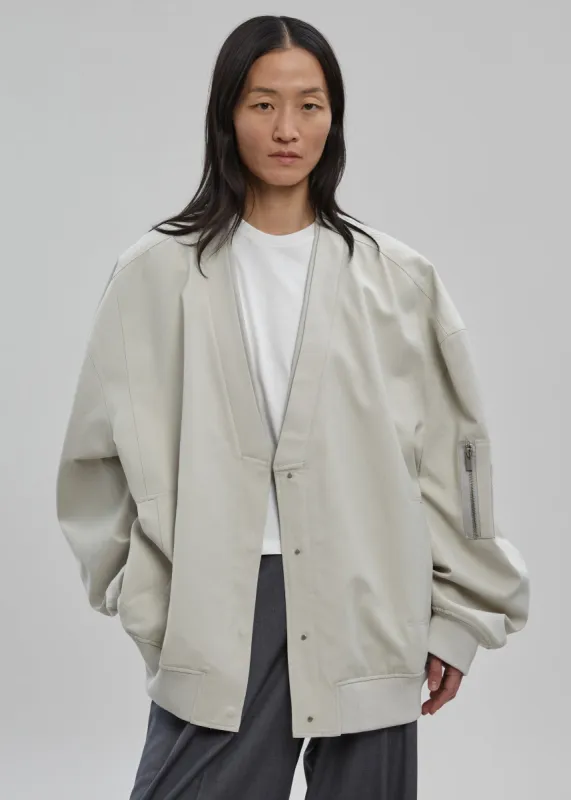 Kanna V-Neck Jacket - Pale Khaki sold by Frankie Shop