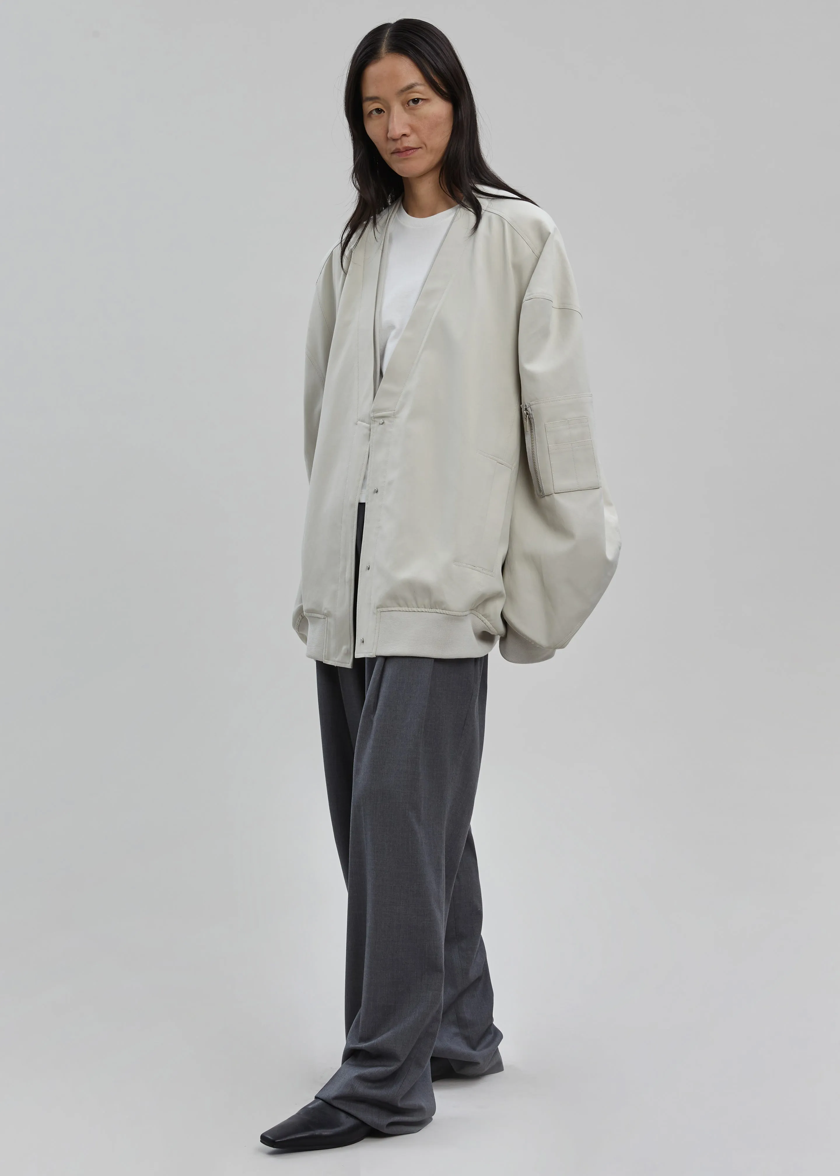 Kanna V-Neck Jacket - Pale Khaki sold by Frankie Shop product image thumbnail 2