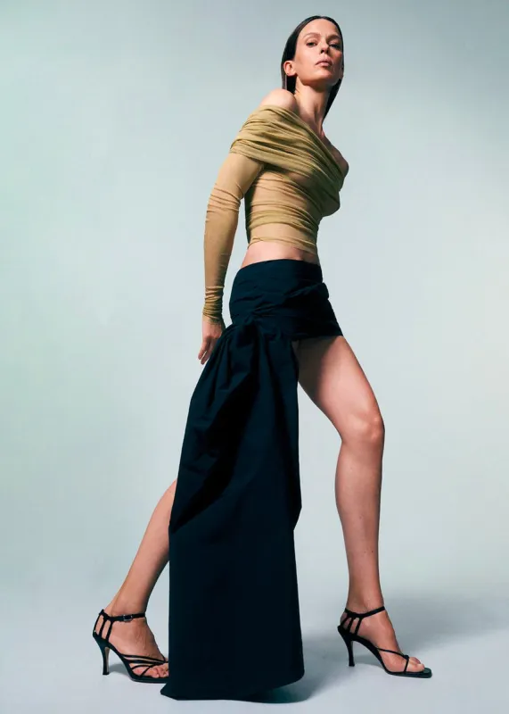Christopher Esber Veiled Top - Tannin sold by Frankie Shop