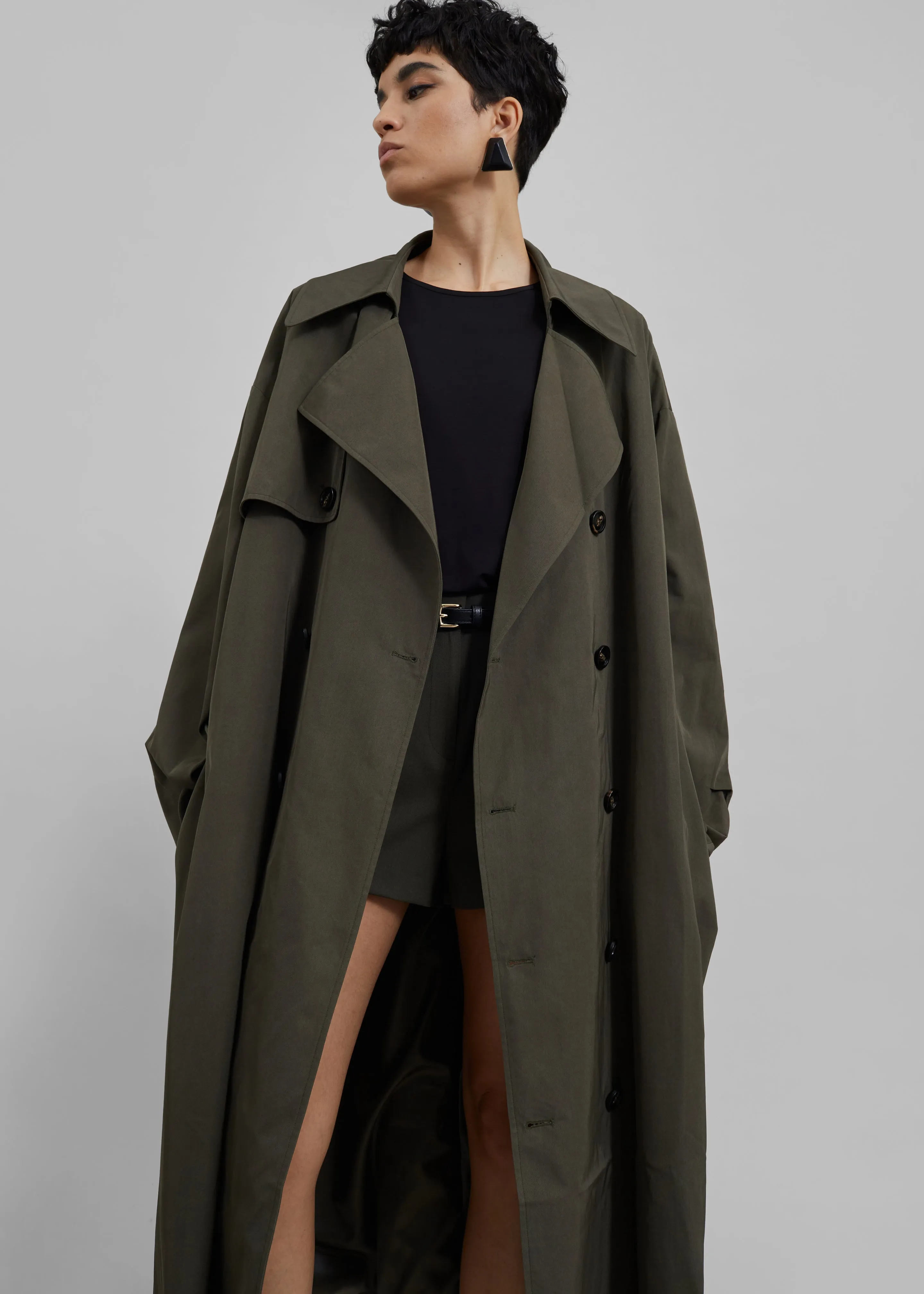 Mavis Oversized Trench - Khaki sold by Frankie Shop product image thumbnail 2