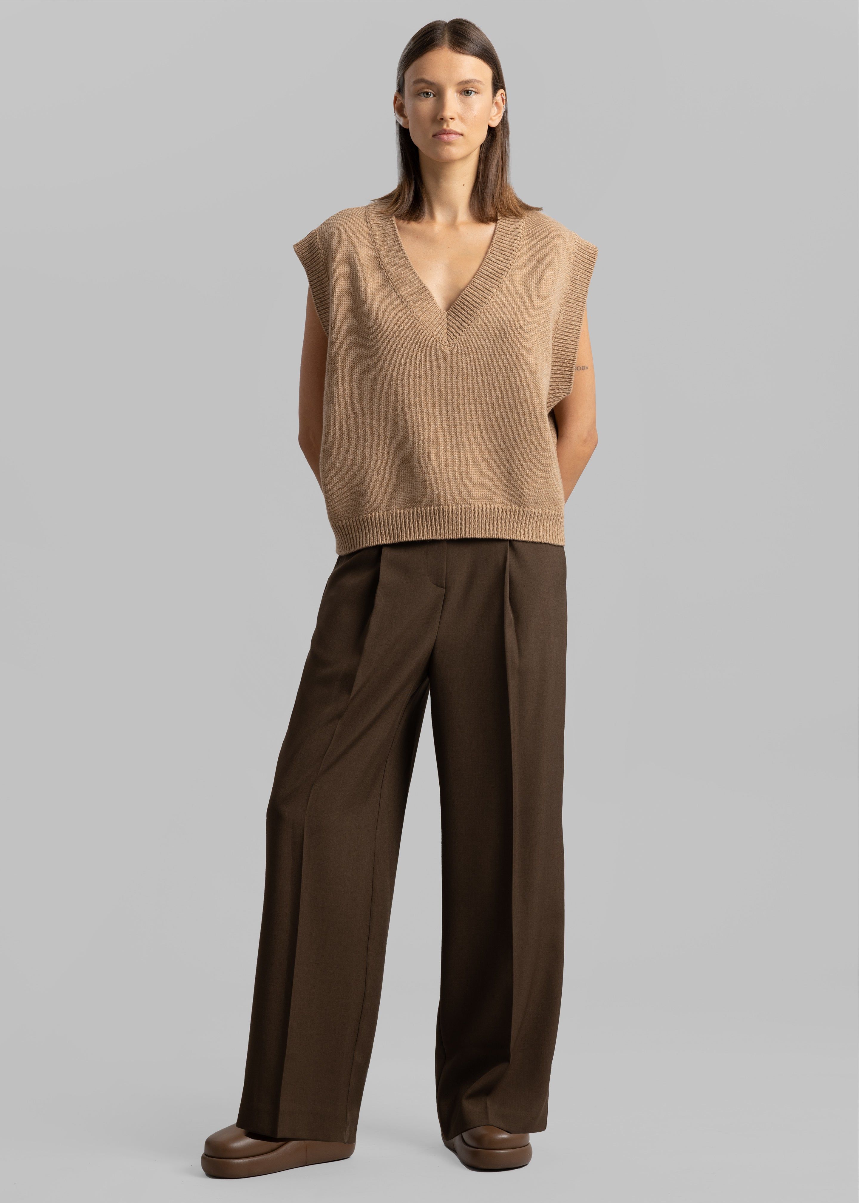 Marquesa Pants - Chocolate sold by Frankie Shop product image thumbnail 3