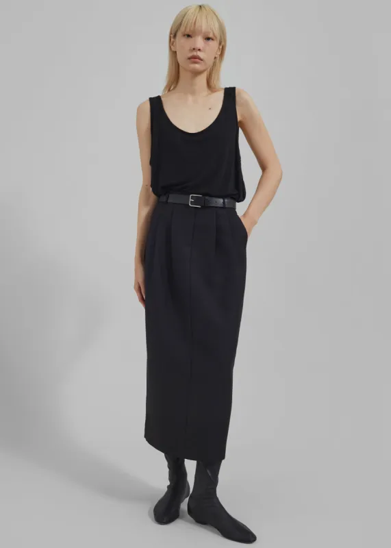 Letty Midi Pencil Skirt - Black sold by Frankie Shop