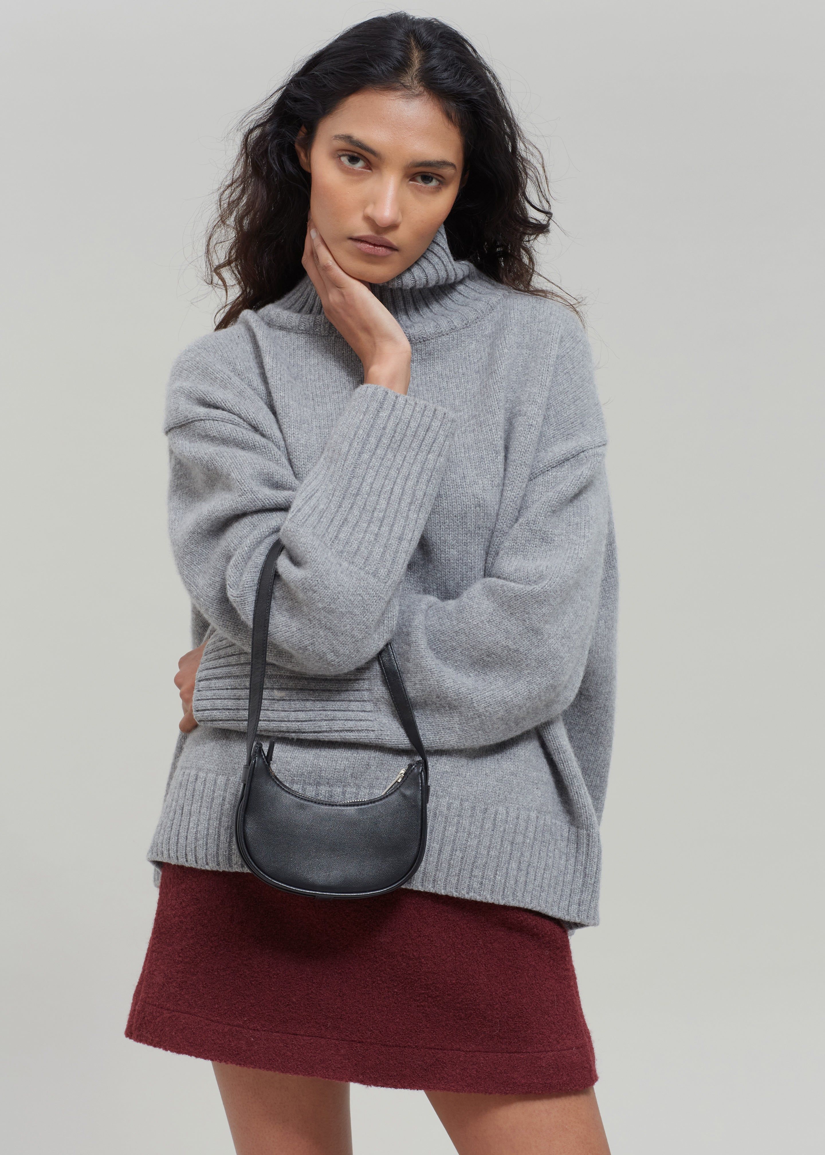 Shaw Mini Crescent Bag - Black sold by Frankie Shop product image thumbnail 4