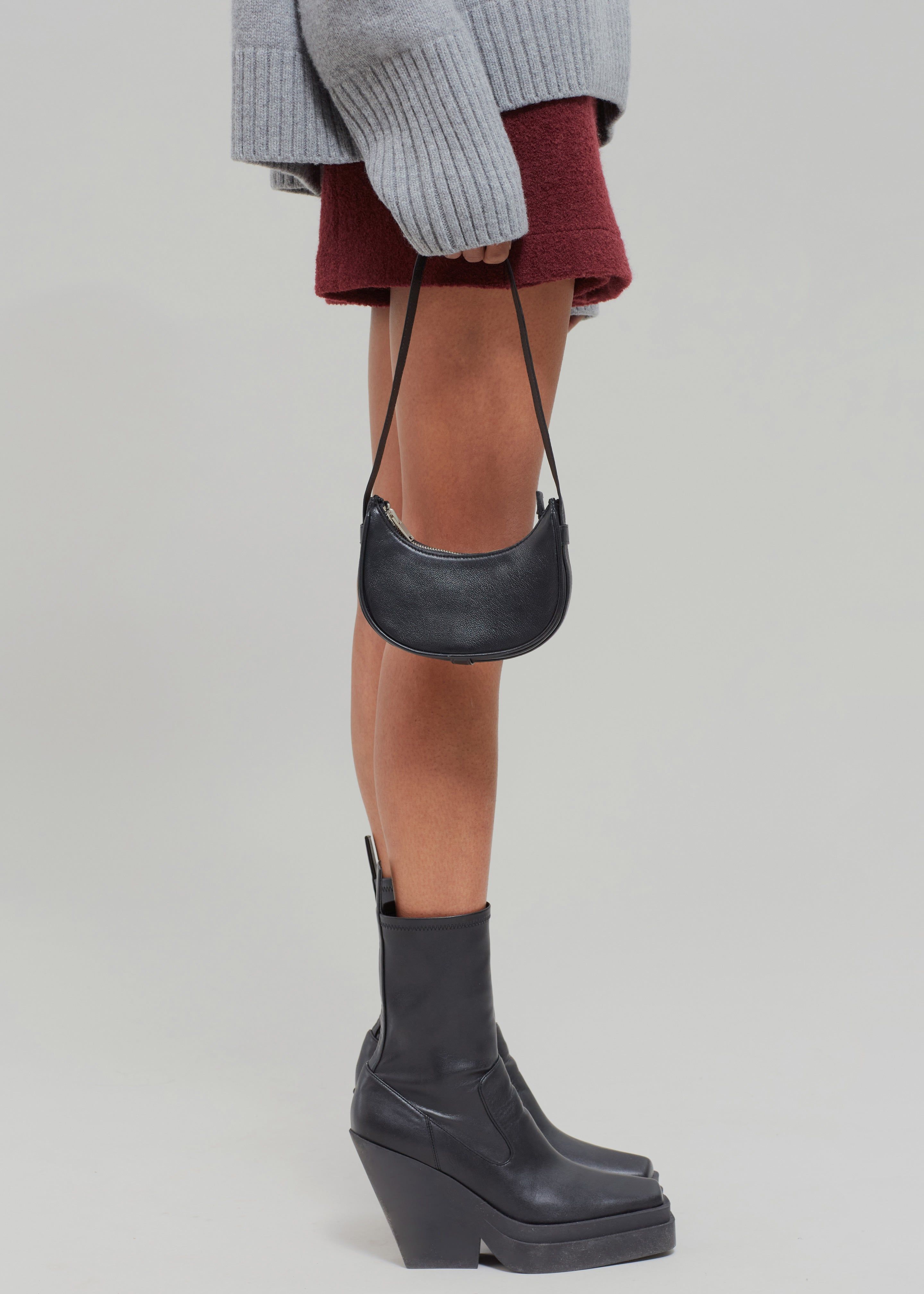 Shaw Mini Crescent Bag - Black sold by Frankie Shop