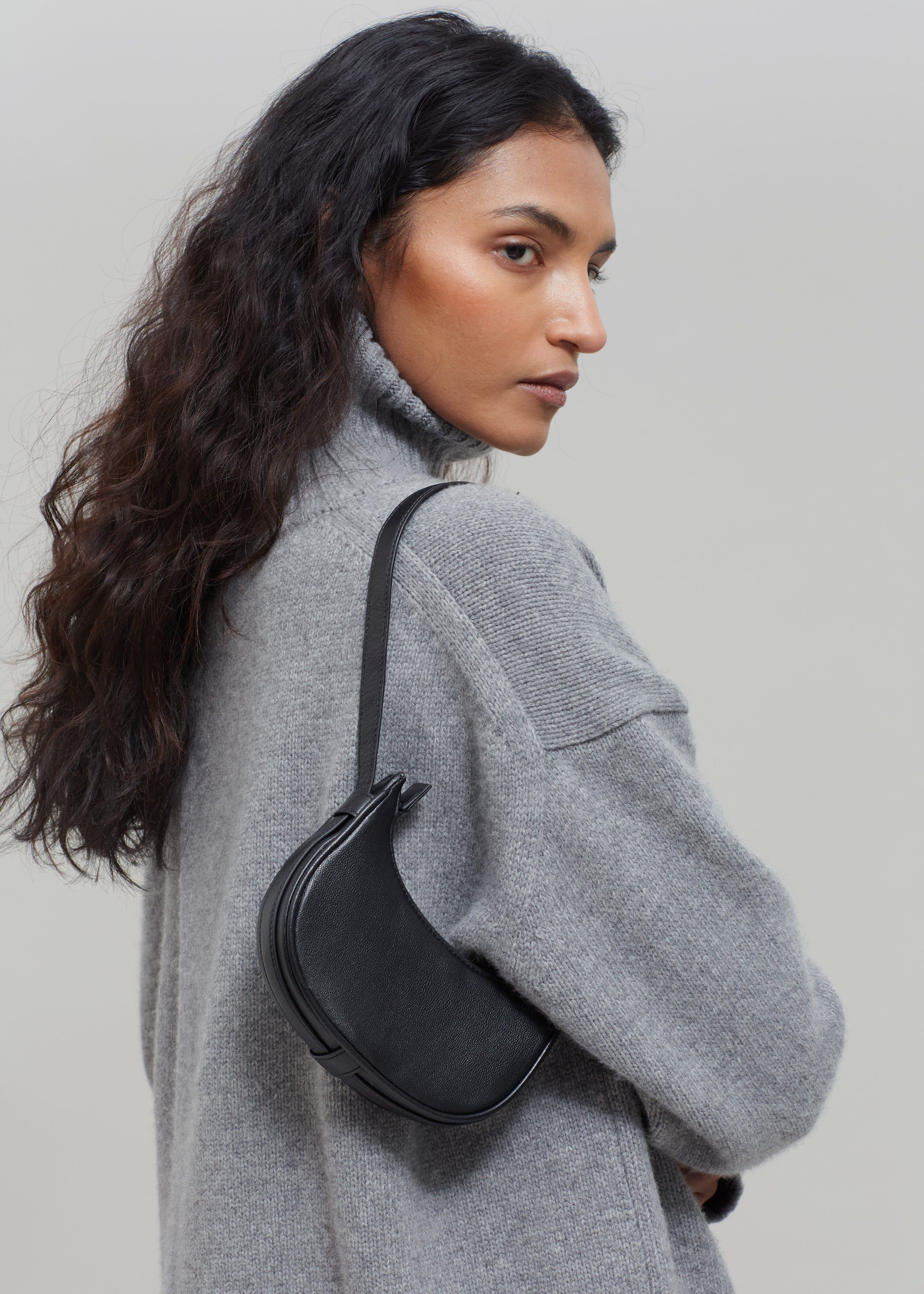 Shaw Mini Crescent Bag - Black sold by Frankie Shop product image thumbnail 5