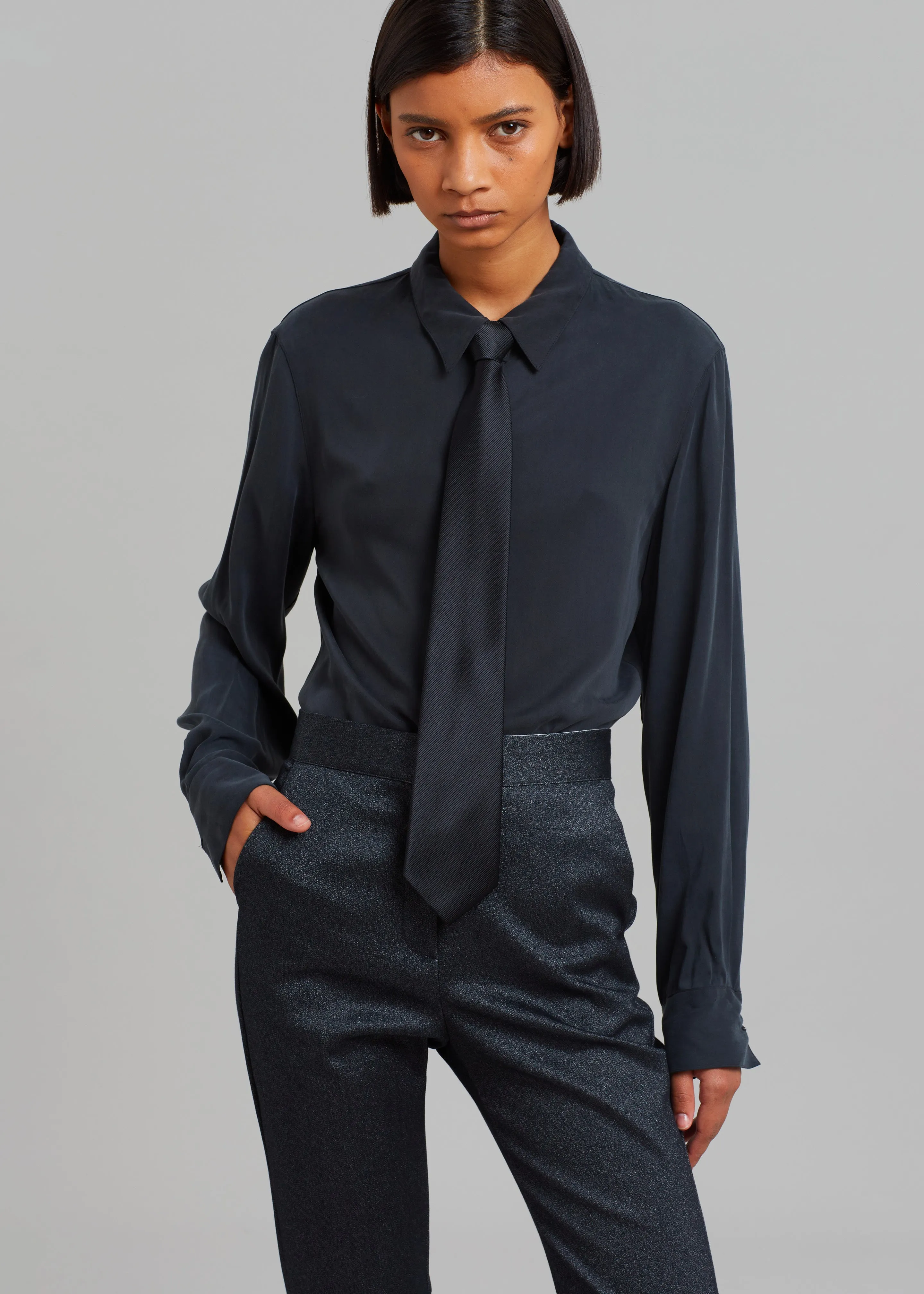 Alix Bootcut Pant - Lurex Grey sold by Frankie Shop product image thumbnail 4