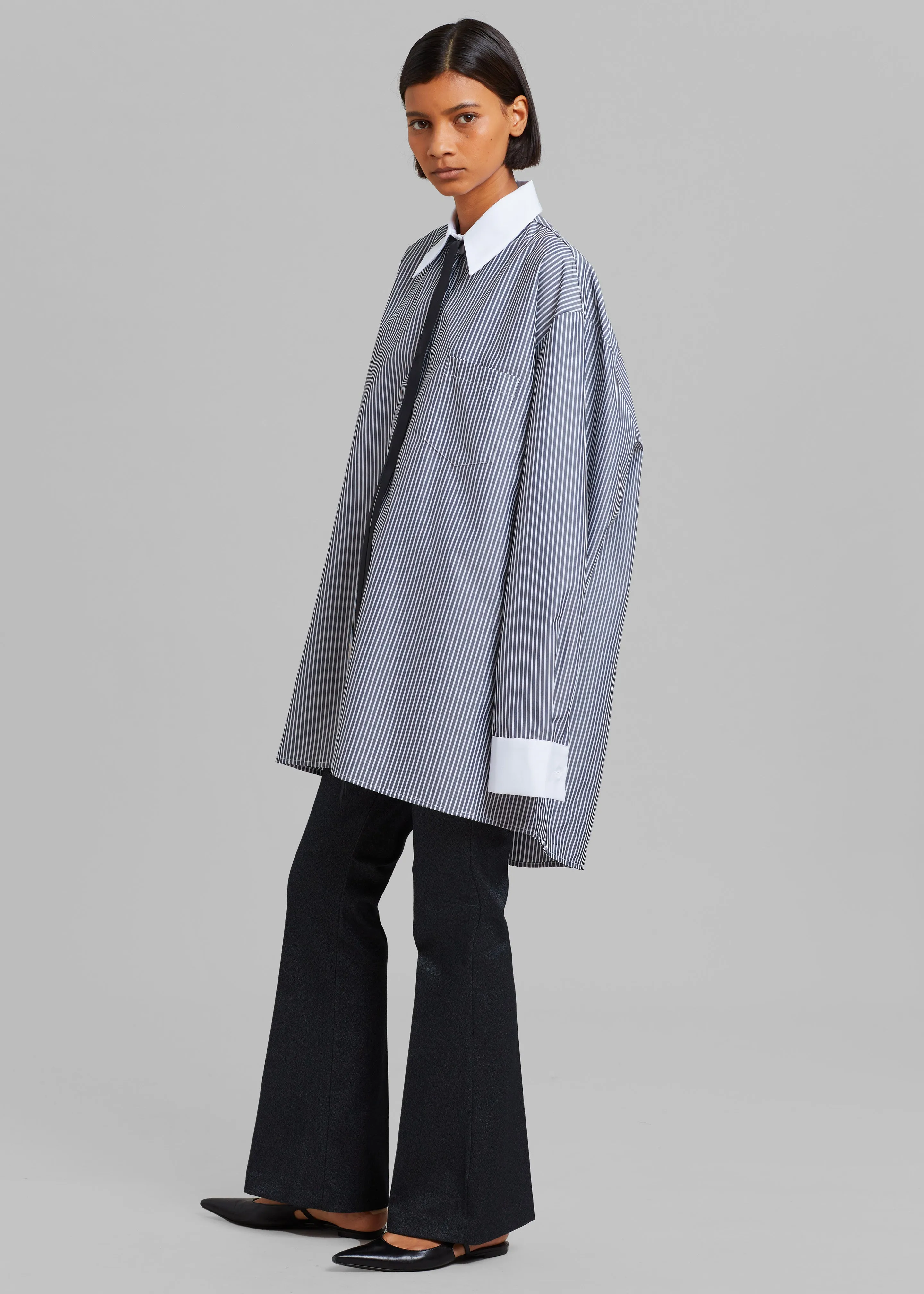 Alix Bootcut Pant - Lurex Grey sold by Frankie Shop product image thumbnail 5