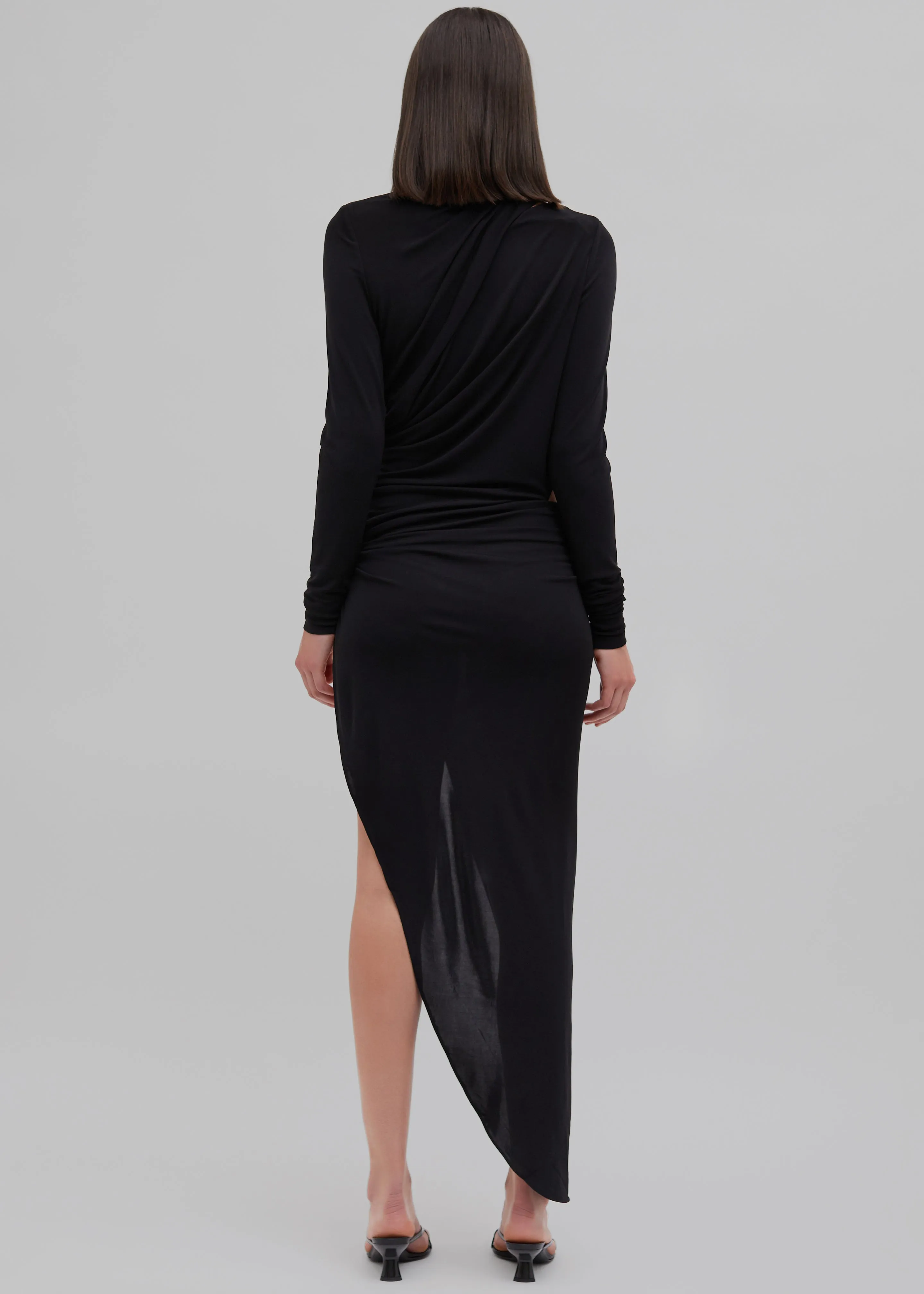 Christopher Esber Framed Drape Slice Dress - Black sold by Frankie Shop product image thumbnail 5