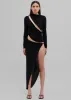 Christopher Esber Framed Drape Slice Dress - Black sold by Frankie Shop