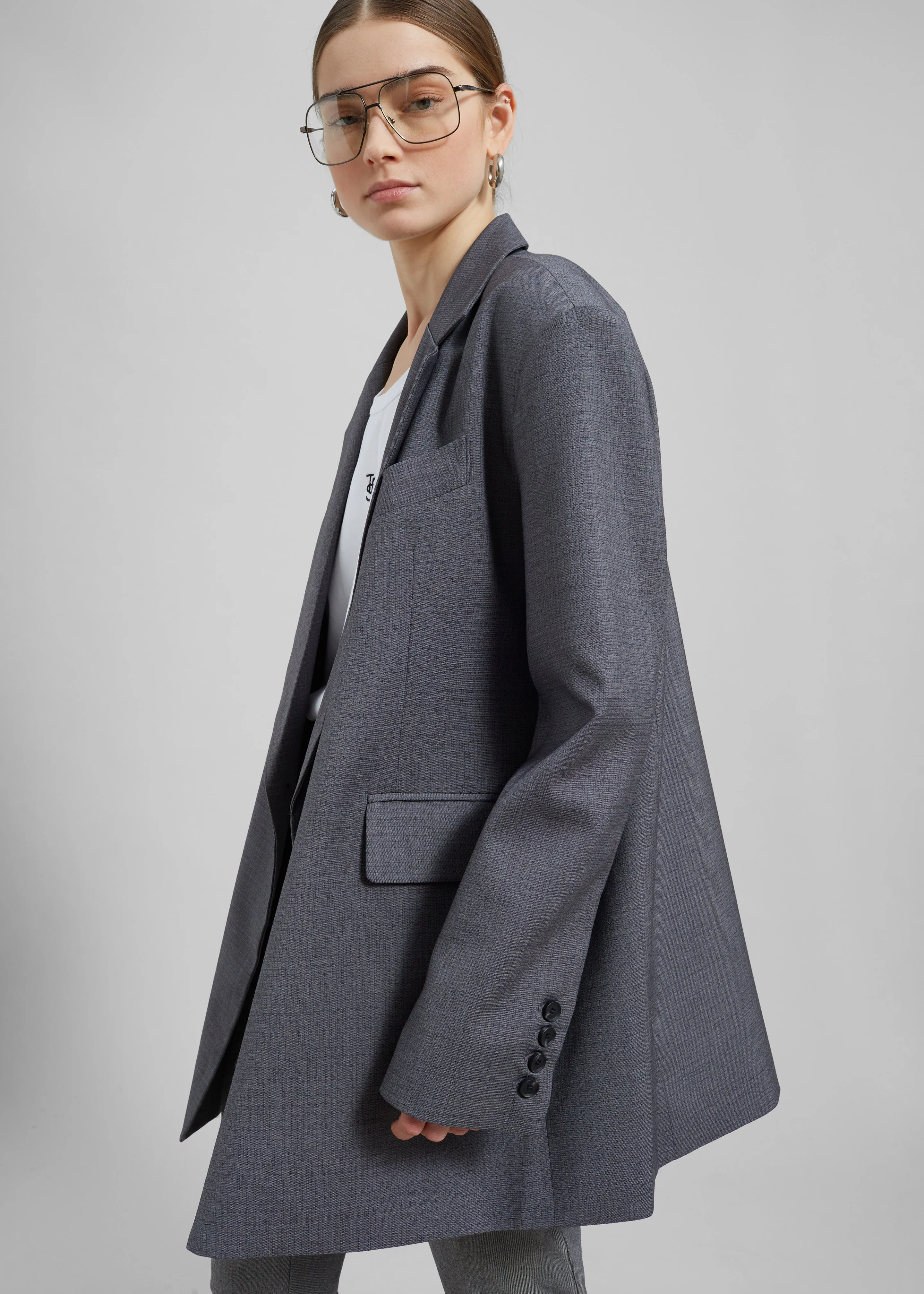 Quincy Blazer - Grey sold by Frankie Shop product image thumbnail 2