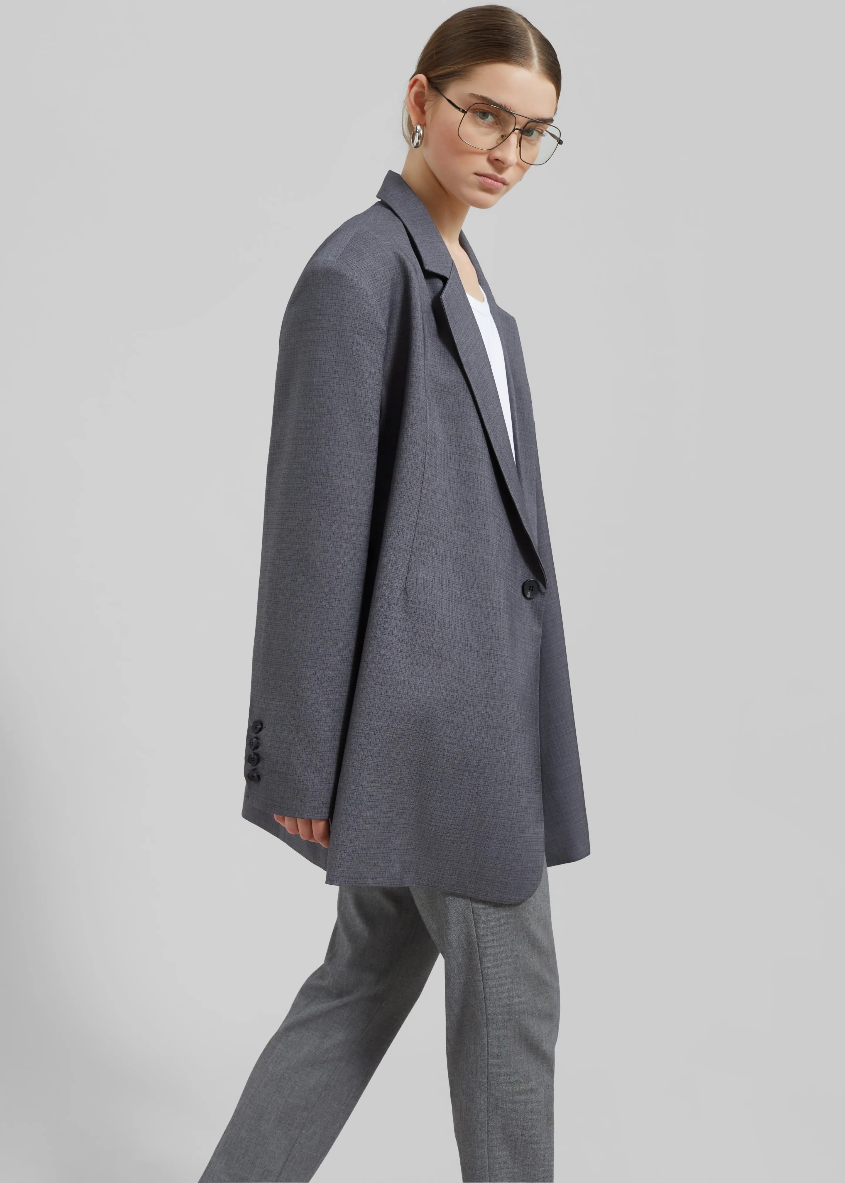 Quincy Blazer - Grey sold by Frankie Shop product image thumbnail 5