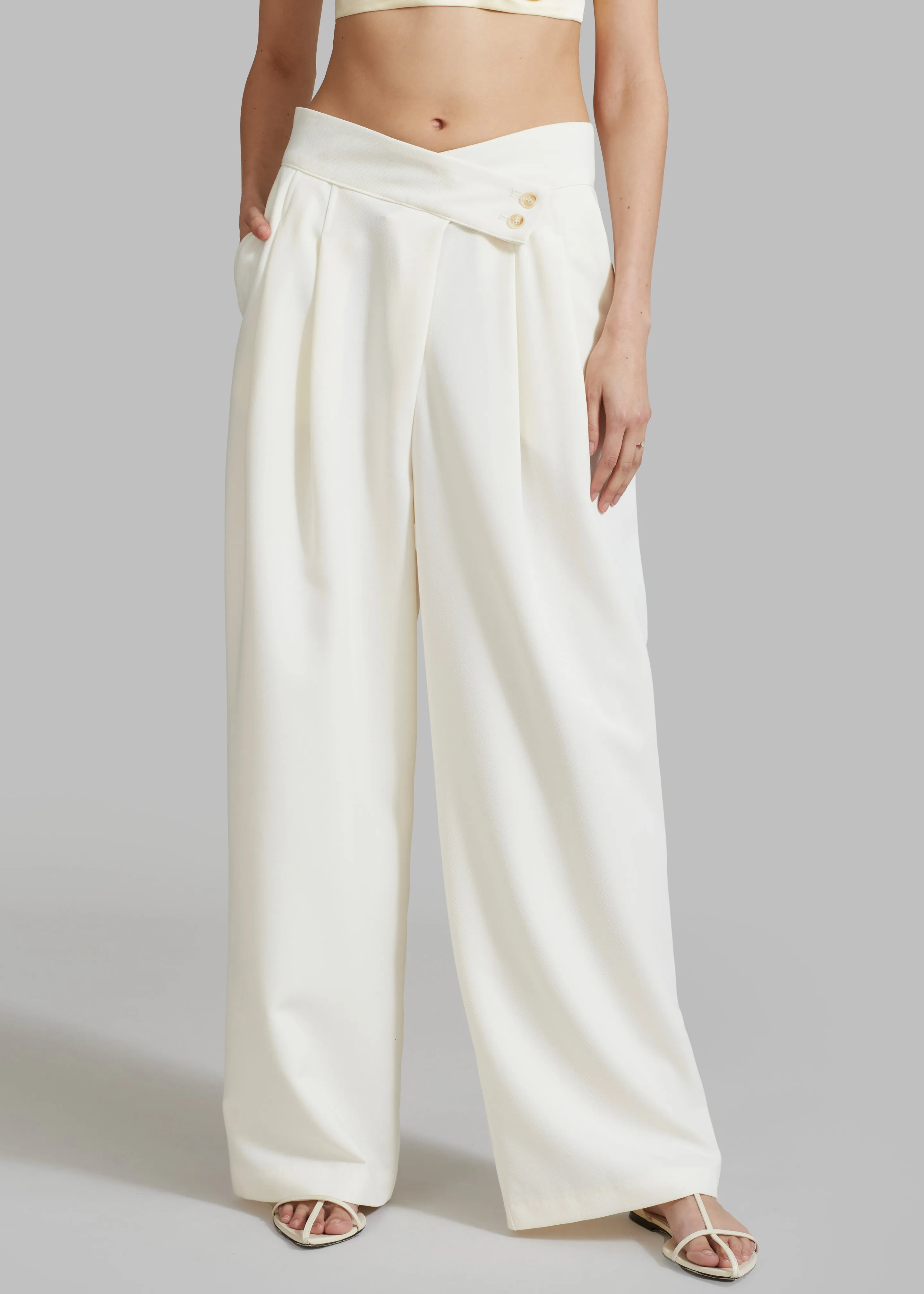 Eloise Trousers - Cream sold by Frankie Shop product image thumbnail 3