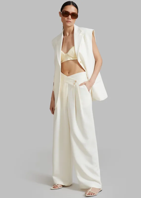 Eloise Trousers - Cream sold by Frankie Shop