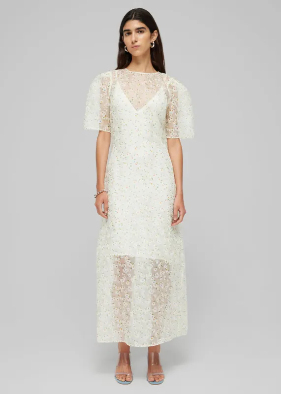 Róhe Floral Organza Dress - Flowerfield sold by Frankie Shop