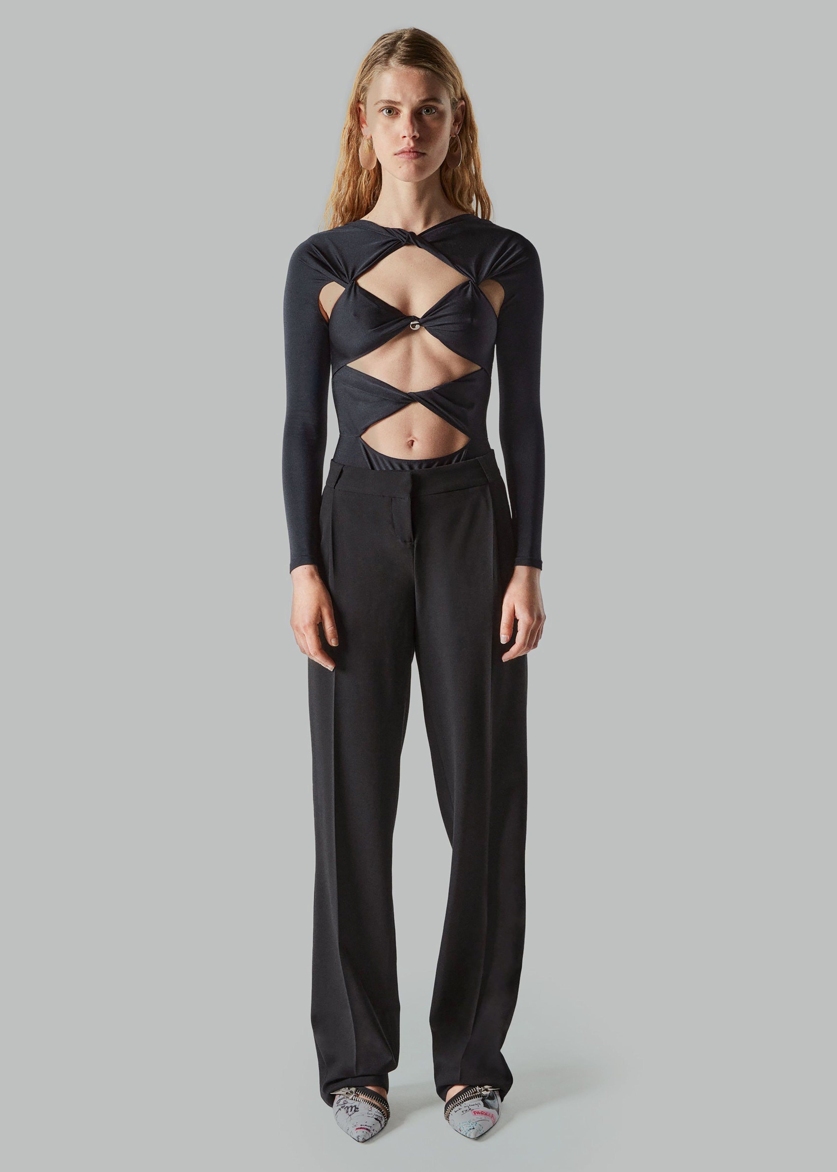 Coperni Cut-Out Jersey Bodysuit - Black sold by Frankie Shop product image thumbnail 4