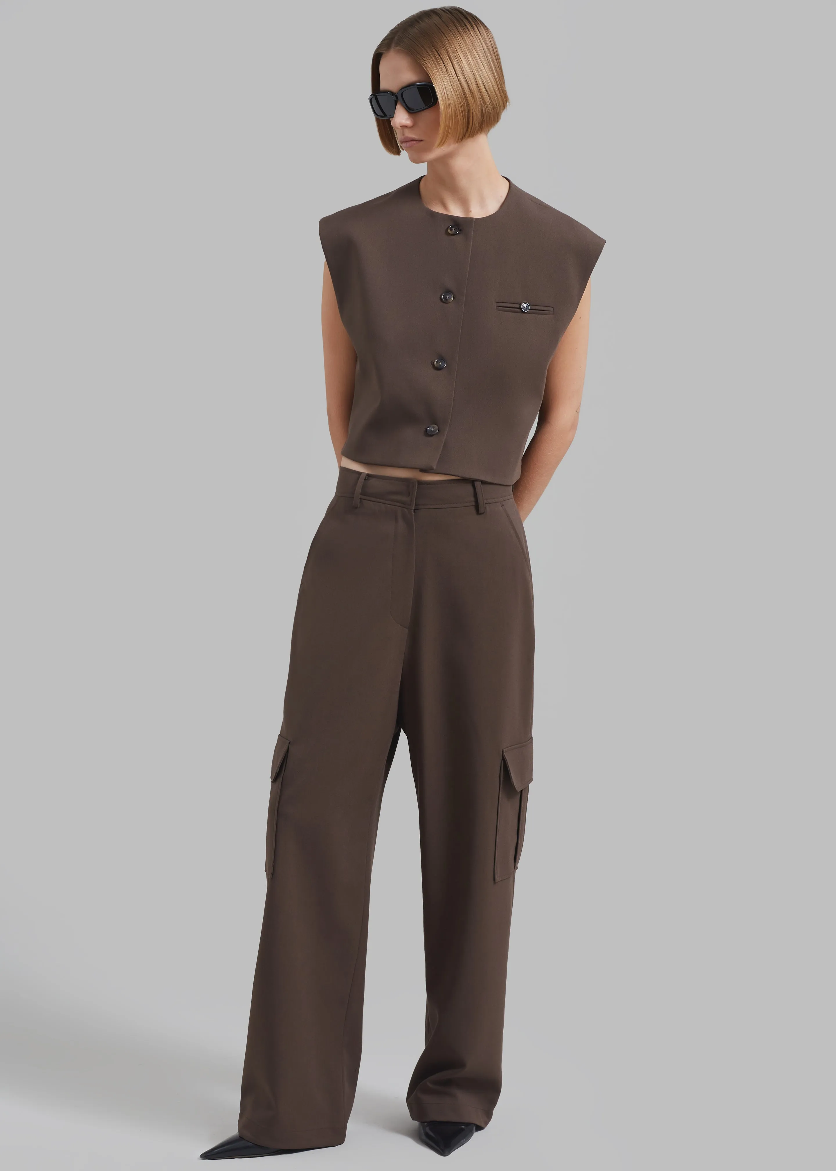 Narci Cargo Pants - Brown sold by Frankie Shop product image thumbnail 4