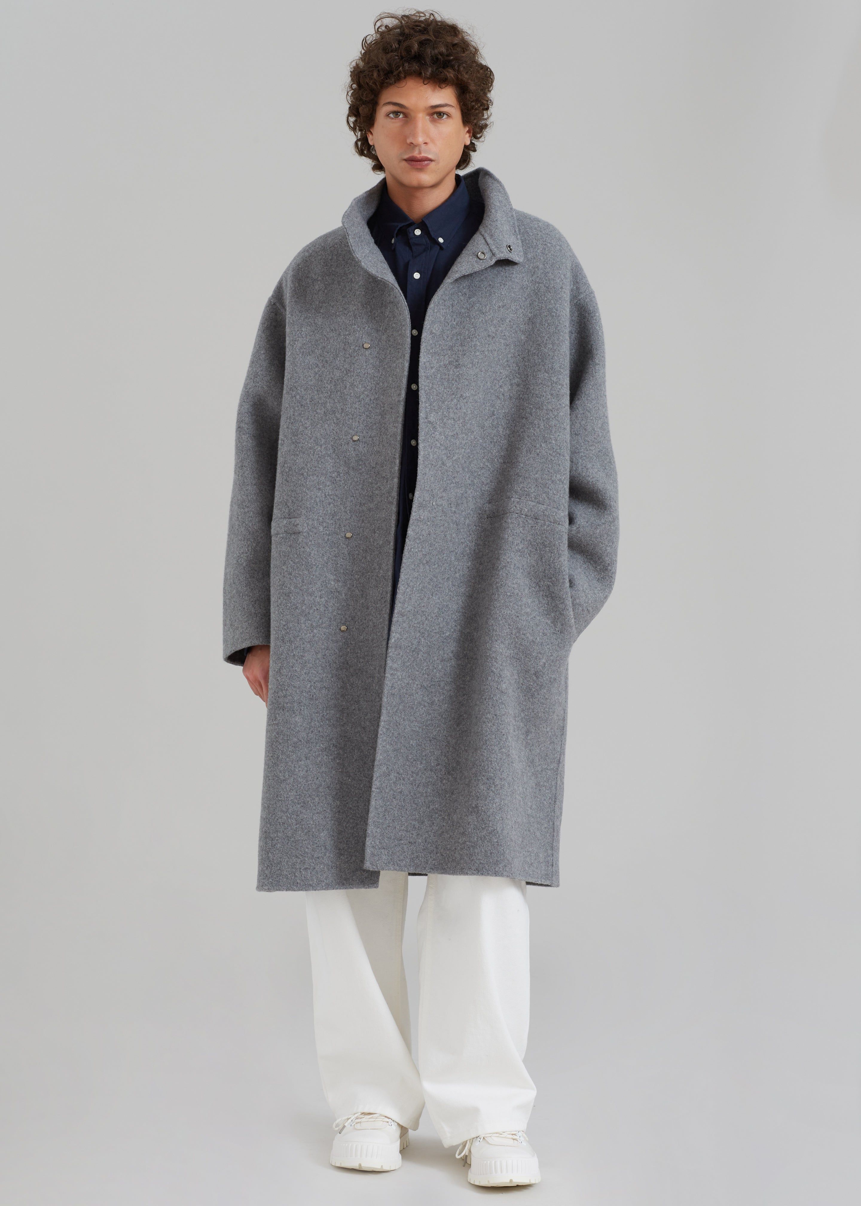 Lawson Coat - Grey Melange sold by Frankie Shop product image thumbnail 3