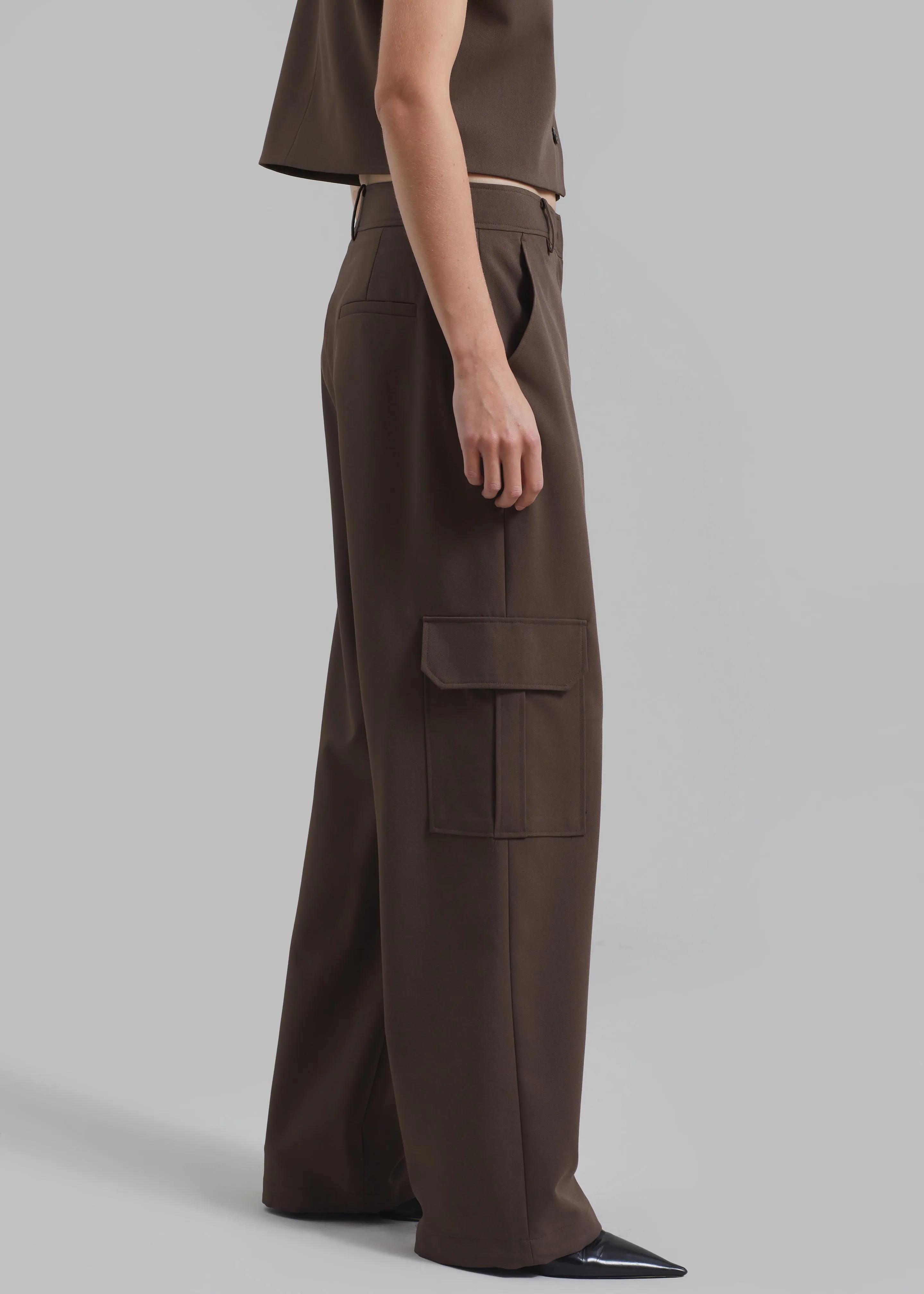 Narci Cargo Pants - Brown sold by Frankie Shop product image thumbnail 2