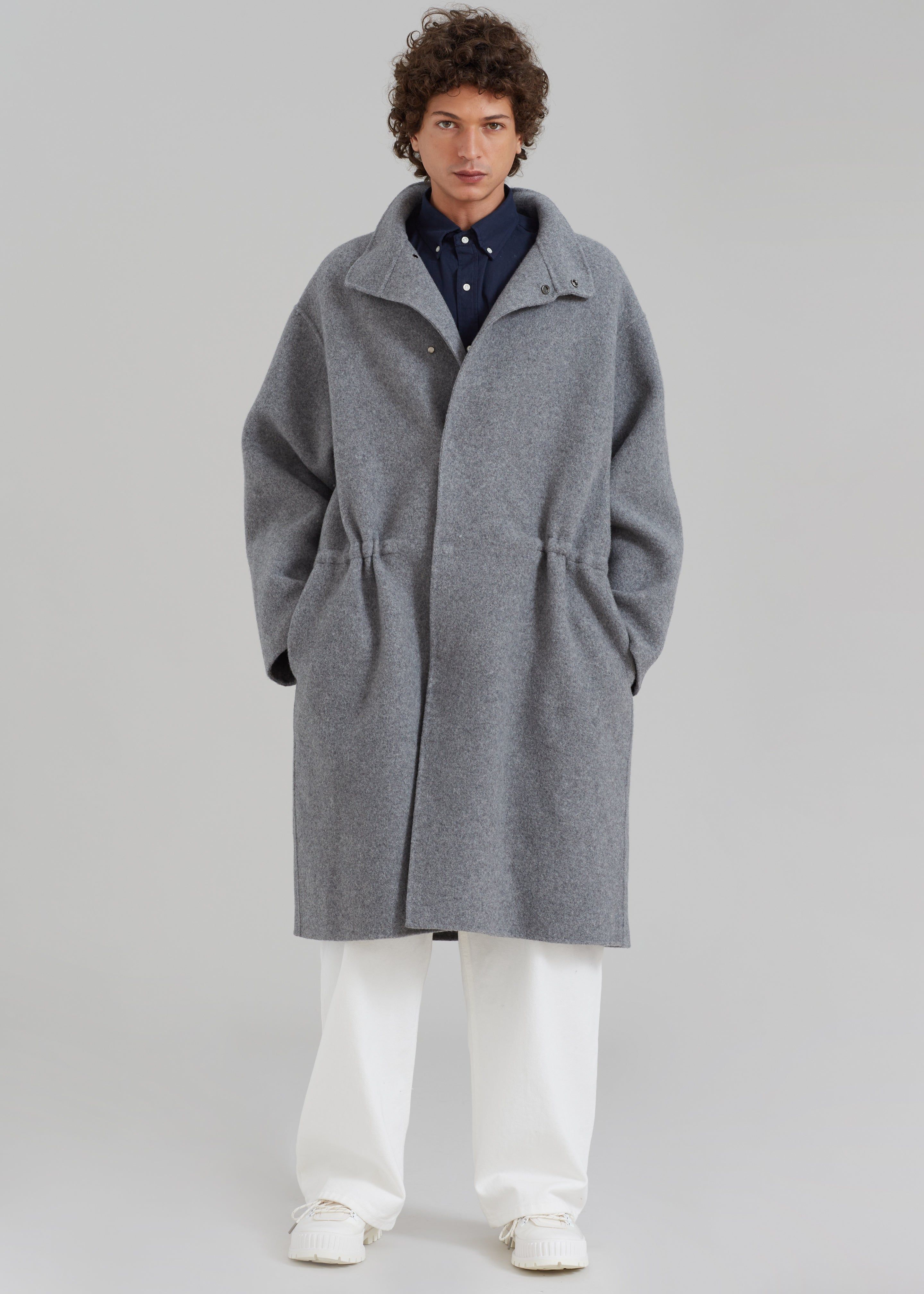 Lawson Coat - Grey Melange sold by Frankie Shop