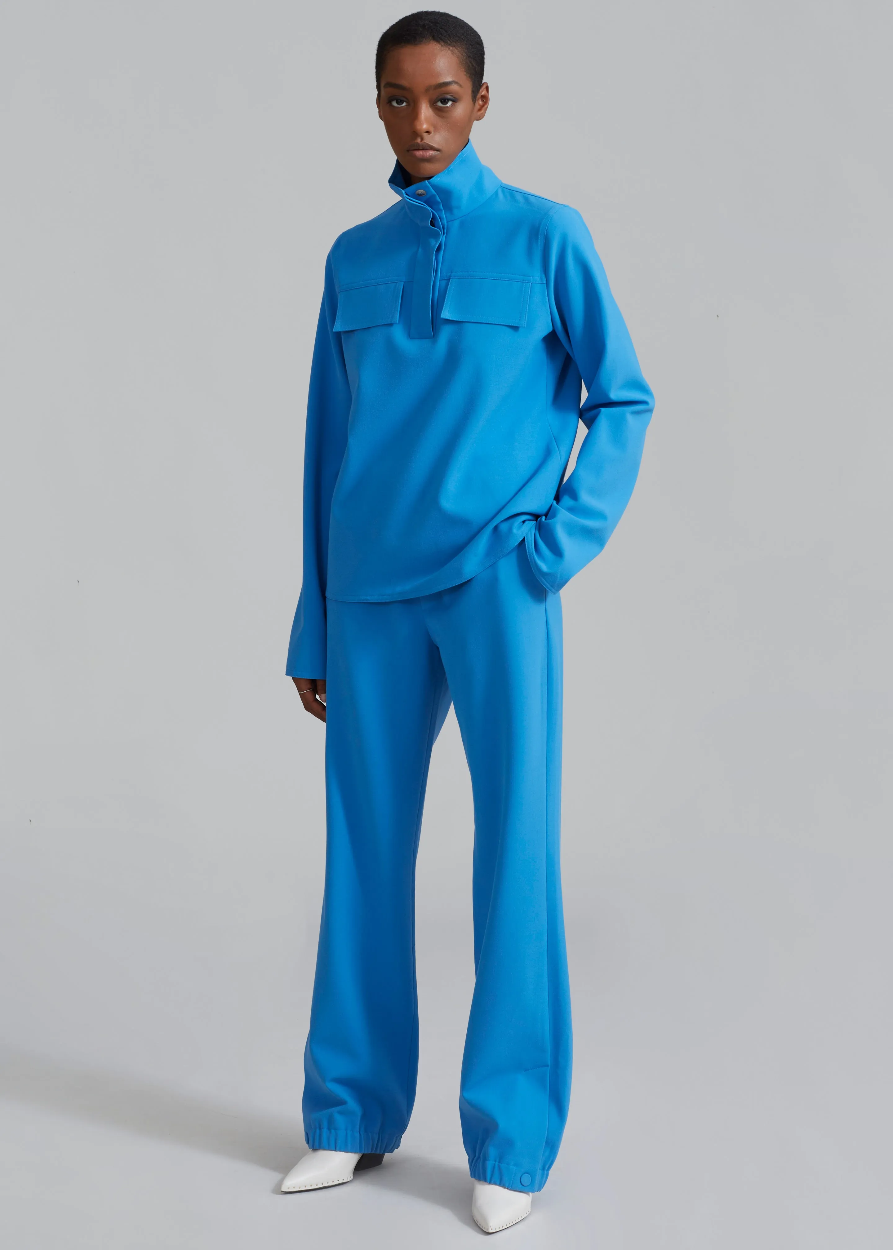 Nanushka Vivia Funnel Neck Top - Electric Blue sold by Frankie Shop product image thumbnail 2