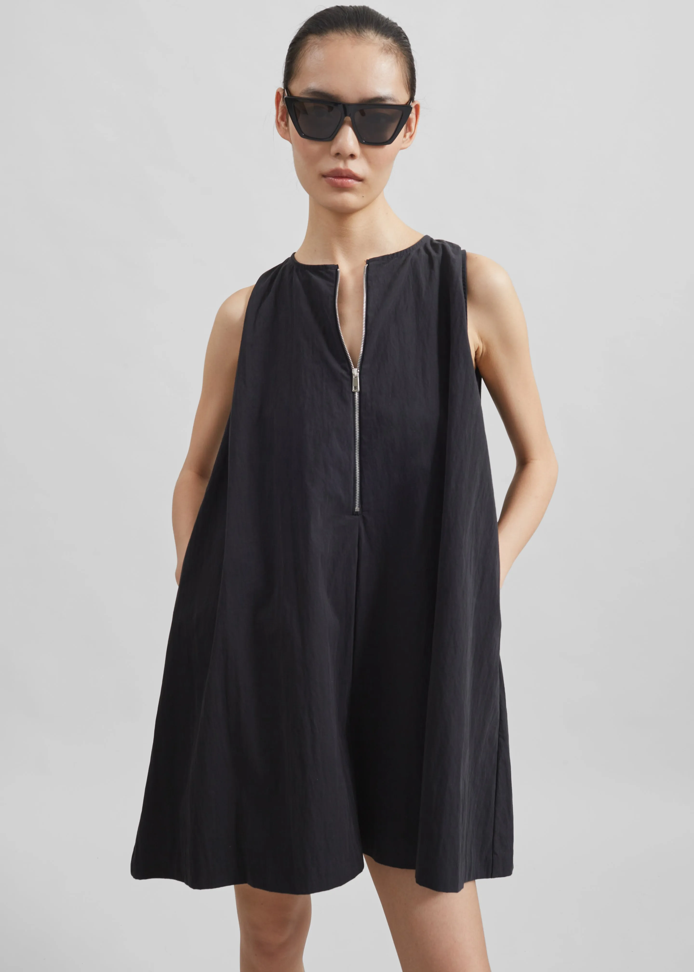 Carlotta Front Zip Romper - Black sold by Frankie Shop product image thumbnail 2