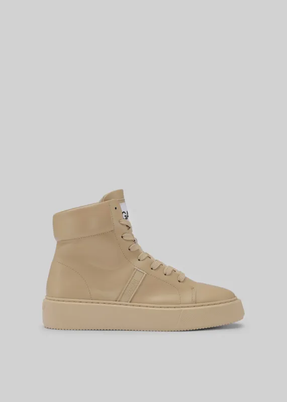 GANNI Sporty Mix Cupsole High Top Sneaker - Starfish made by Ganni