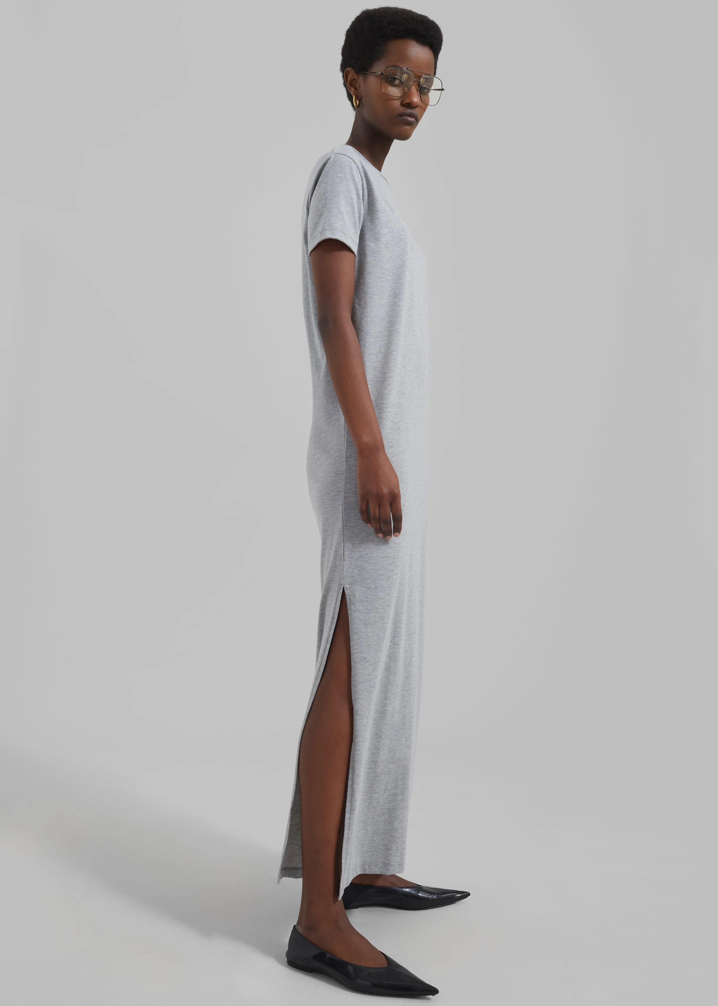 Maya T-Shirt Dress - Grey sold by Frankie Shop product image thumbnail 3