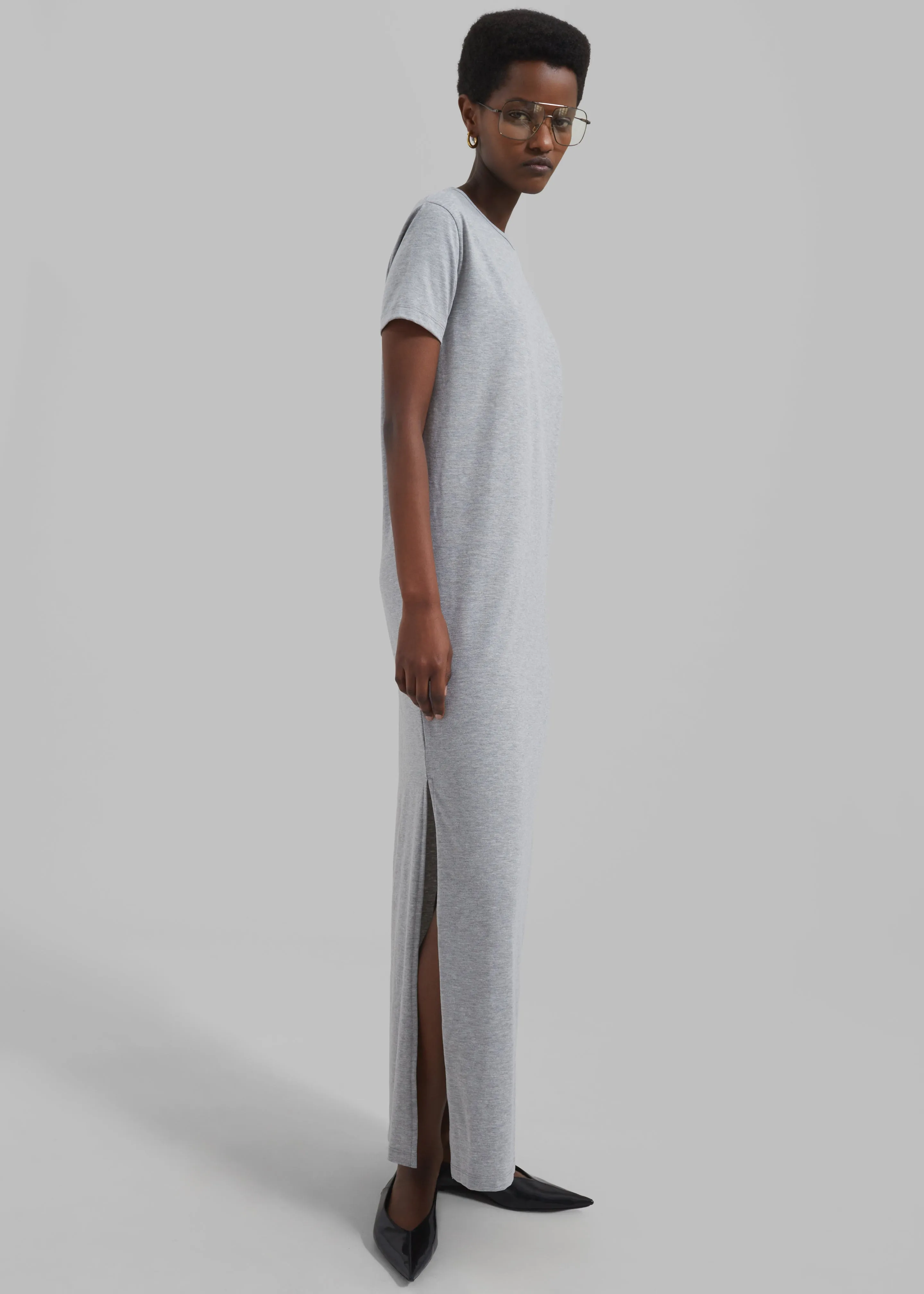 Maya T-Shirt Dress - Grey sold by Frankie Shop