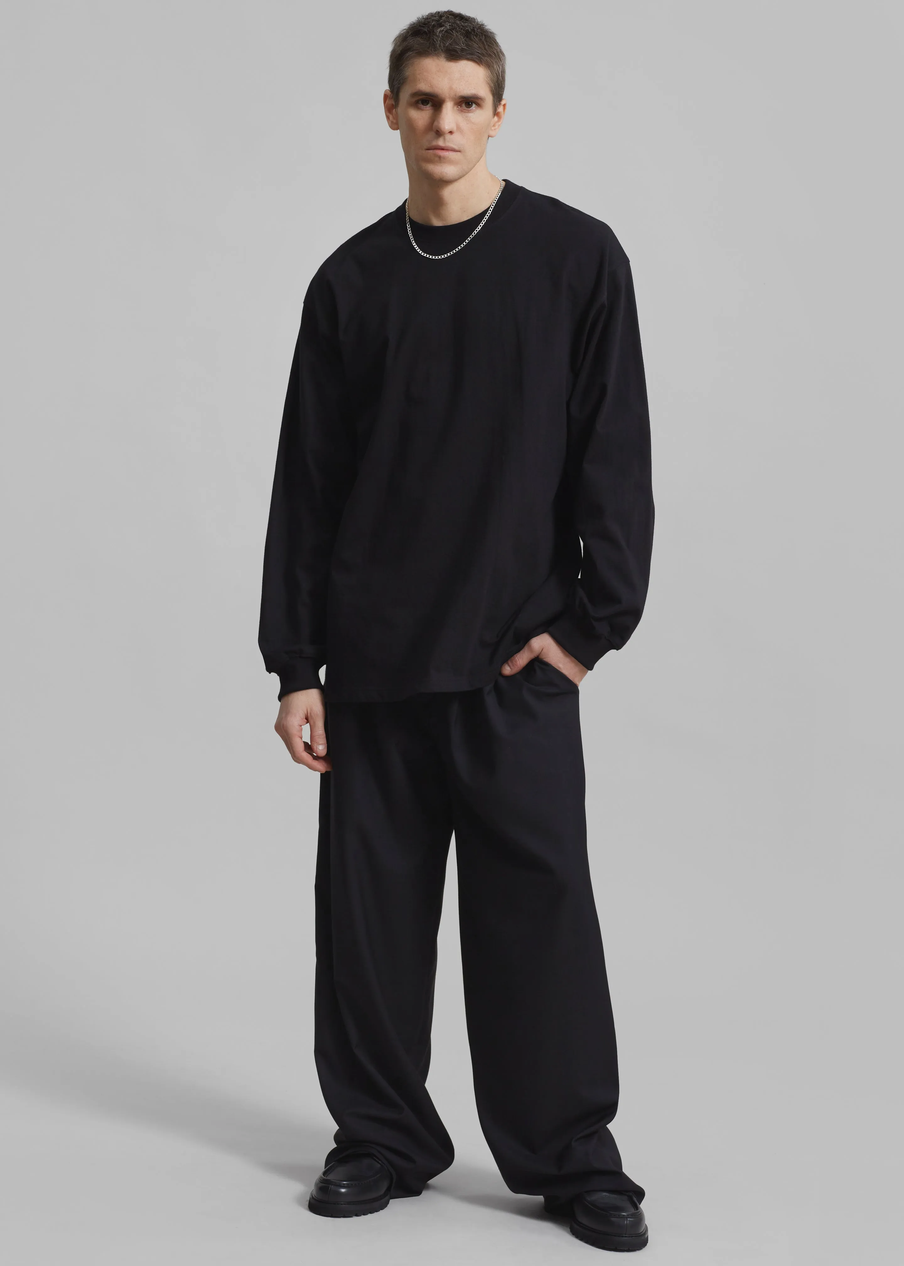 Peyton Pleated Pants - Black sold by Frankie Shop