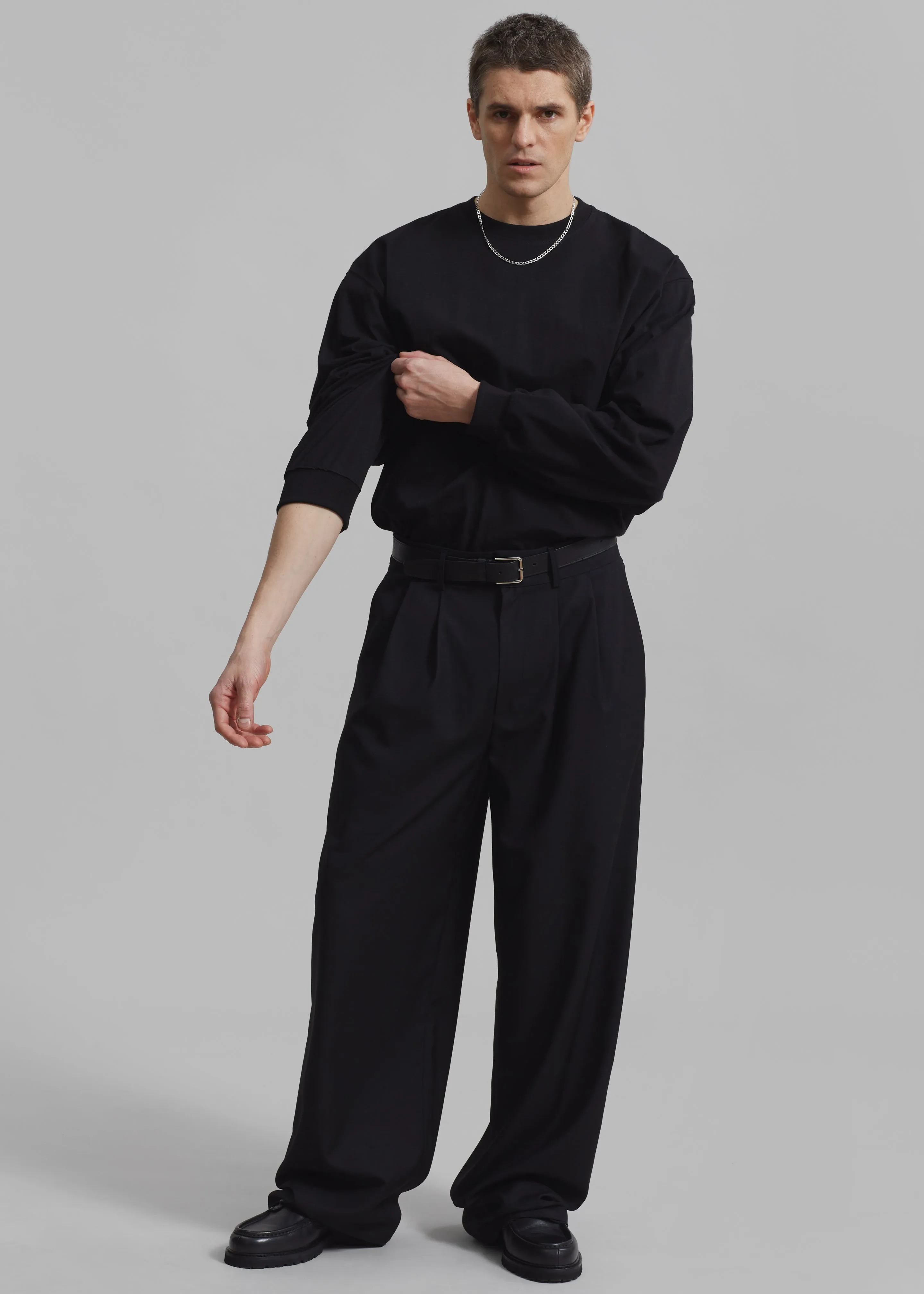 Peyton Pleated Pants - Black sold by Frankie Shop product image thumbnail 5