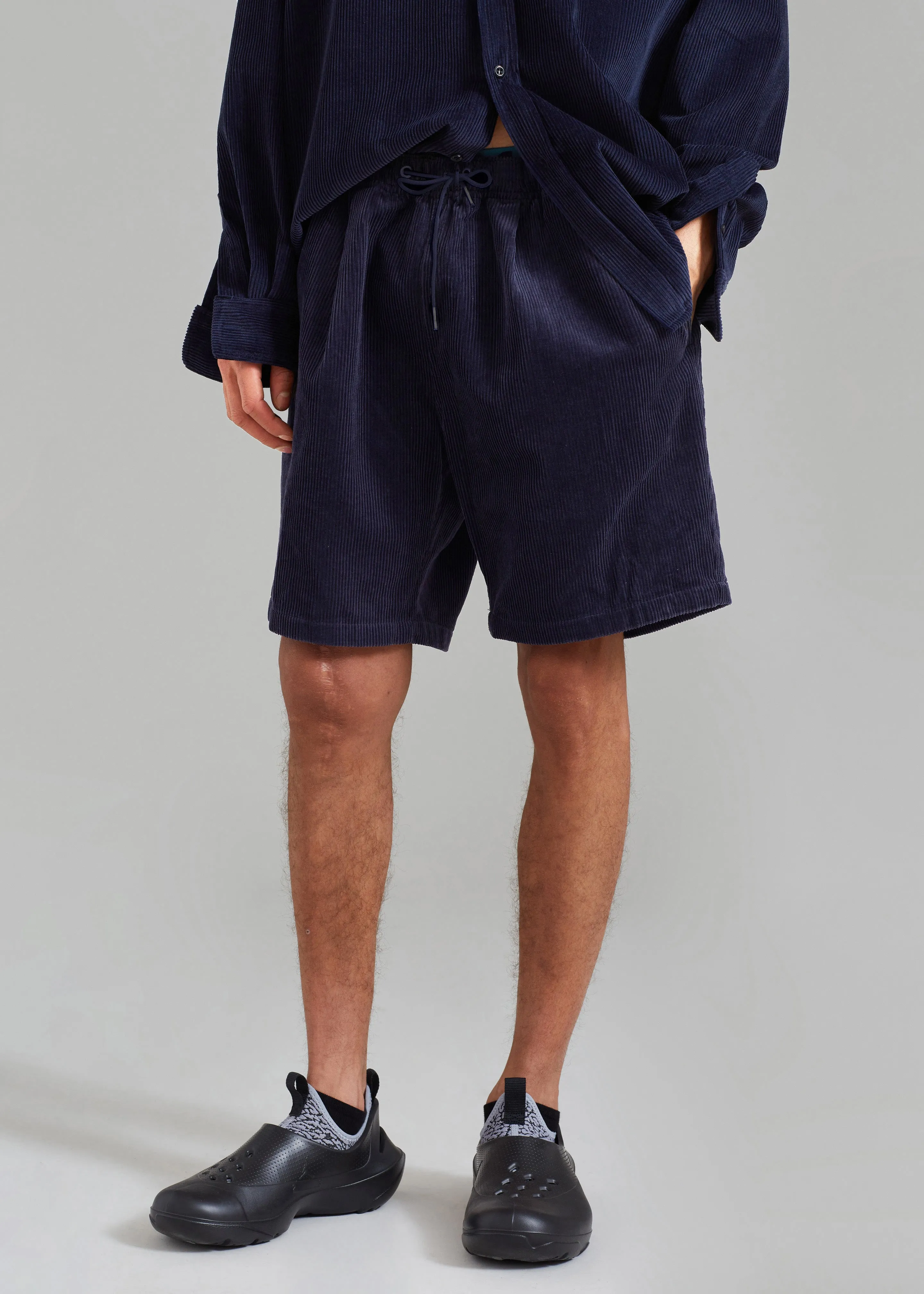 Camden Corduroy Shorts - Navy sold by Frankie Shop product image thumbnail 5