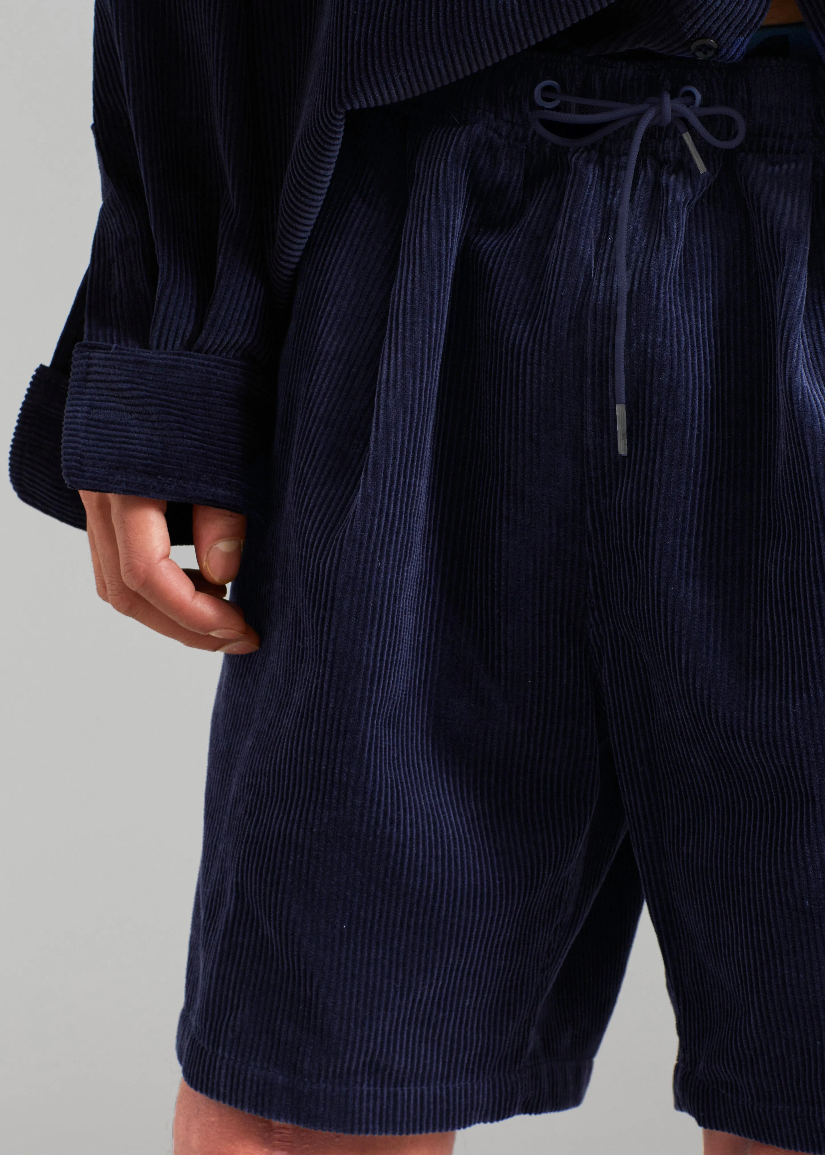 Camden Corduroy Shorts - Navy sold by Frankie Shop product image thumbnail 3