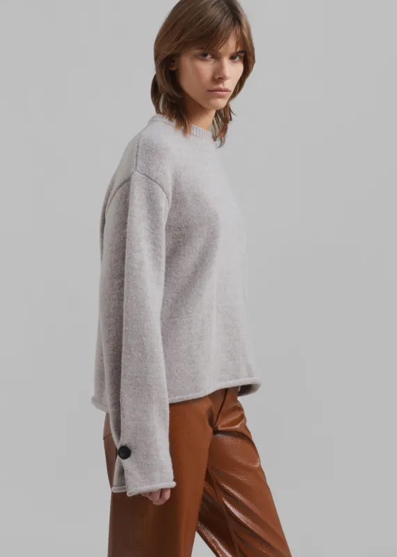 Proenza Schouler White Label Tara Sweater - Fig made by Proenza Schouler
