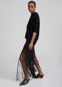 3.1 Phillip Lim Textured Fringe Skirt - Black sold by Frankie Shop