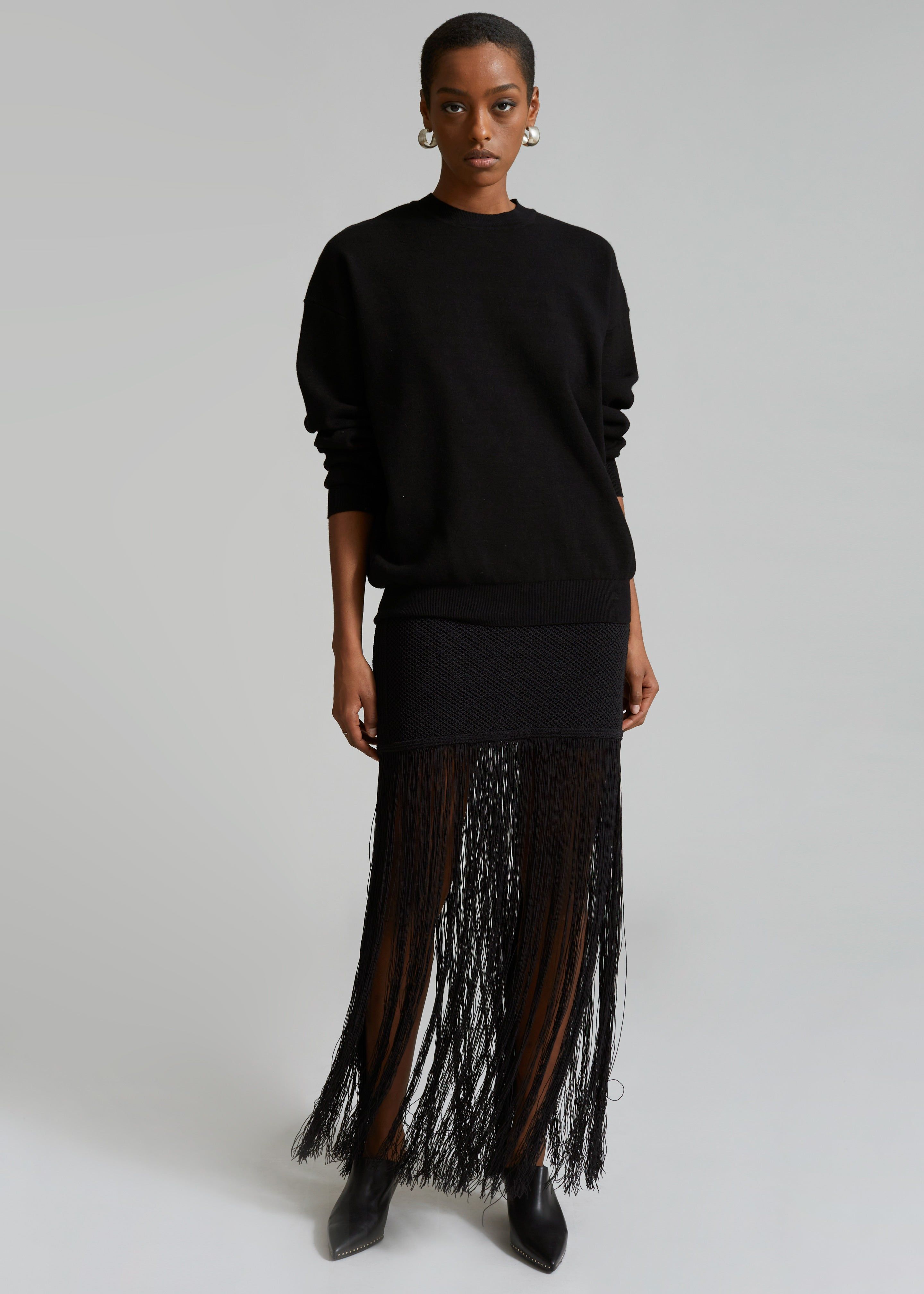 3.1 Phillip Lim Textured Fringe Skirt - Black sold by Frankie Shop