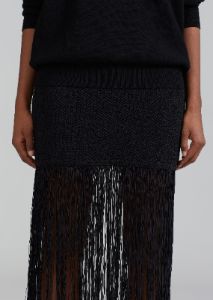 3.1 Phillip Lim Textured Fringe Skirt - Black sold by Frankie Shop
