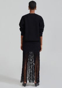 3.1 Phillip Lim Textured Fringe Skirt - Black sold by Frankie Shop