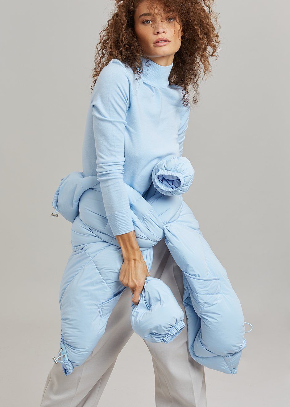 Verona Knit Turtleneck - Pale Blue sold by Frankie Shop product image thumbnail 3