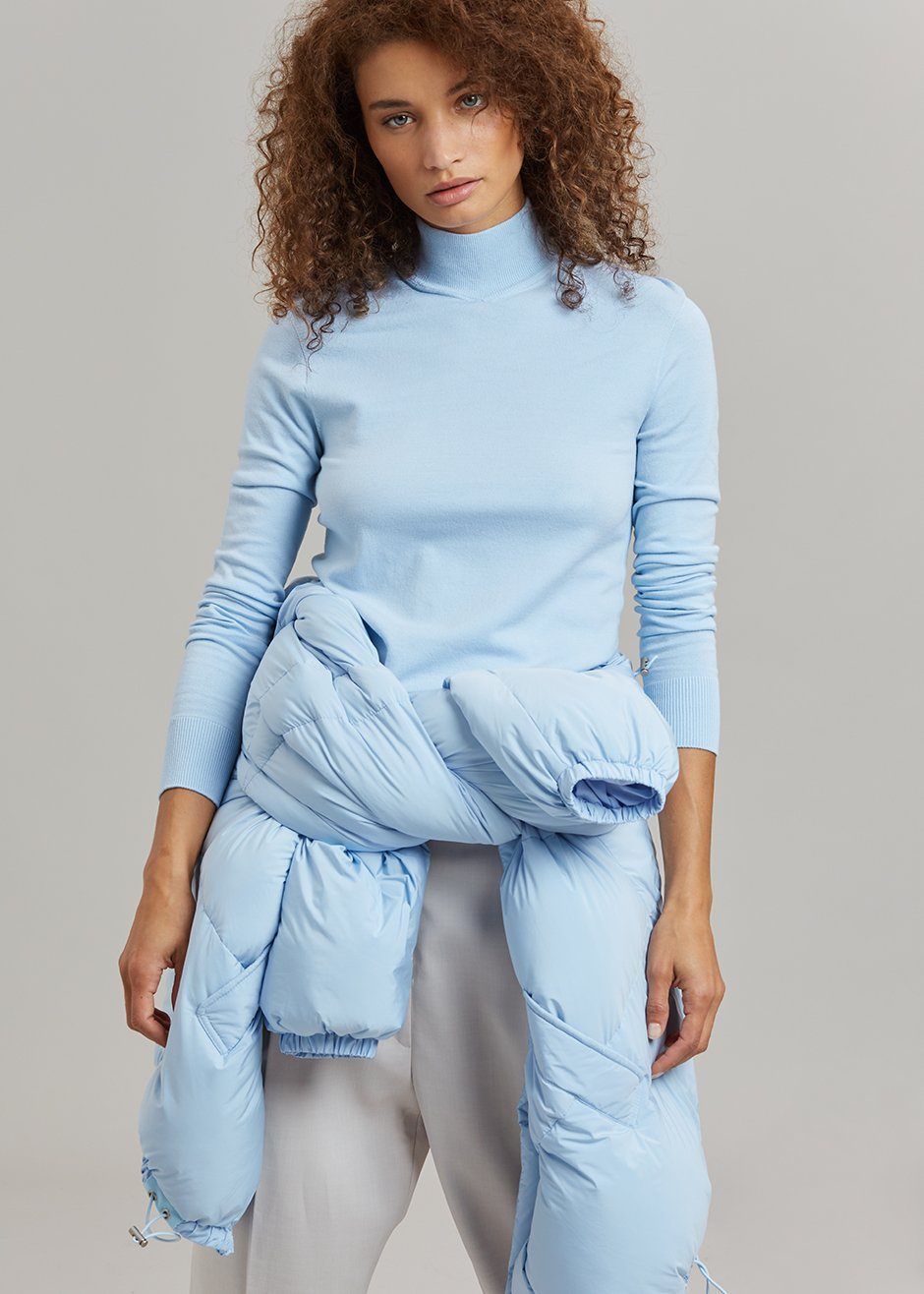 Verona Knit Turtleneck - Pale Blue sold by Frankie Shop product image thumbnail 7